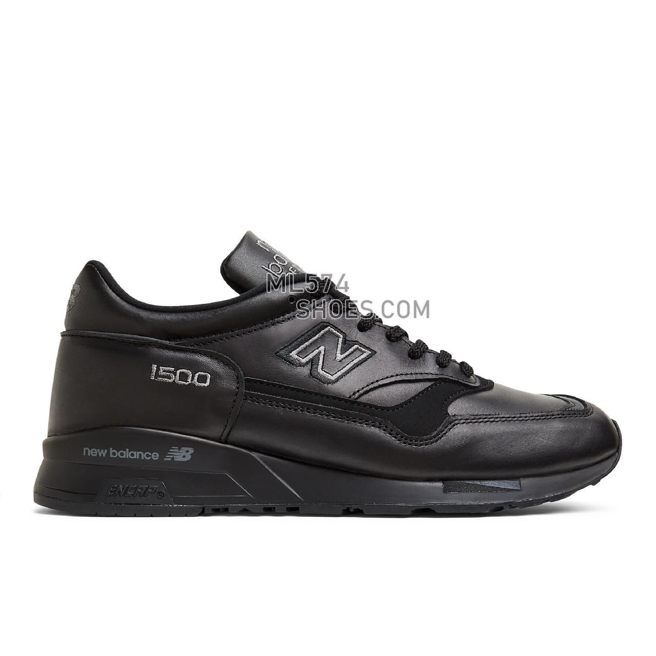New Balance Made in UK 1500 - Men's Made in USA And UK Sneakers - Black with Dark Grey - M1500TK
