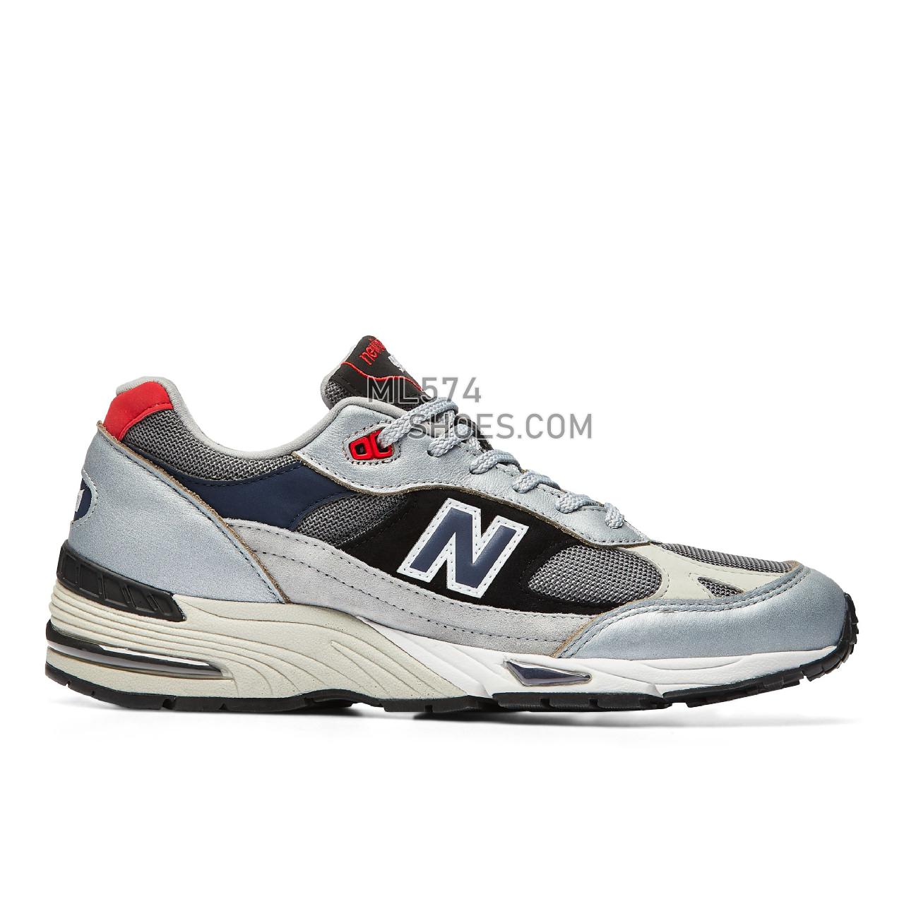 New Balance Made in UK 991 - Men's Made in USA And UK Sneakers - SILVER NAVY - M991SKR
