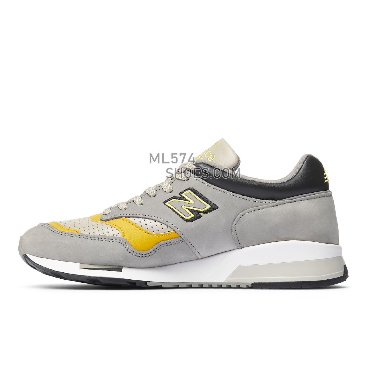New Balance MADE in UK 1500 - Men's Made in USA And UK Sneakers - Grey with Yellow - M1500GGY