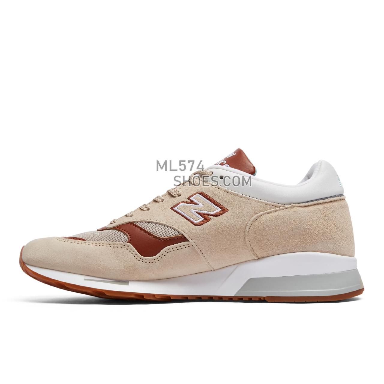New Balance MADE UK 1500 - Men's Made in USA And UK Sneakers - Oatmeal with Brown - M1500STT