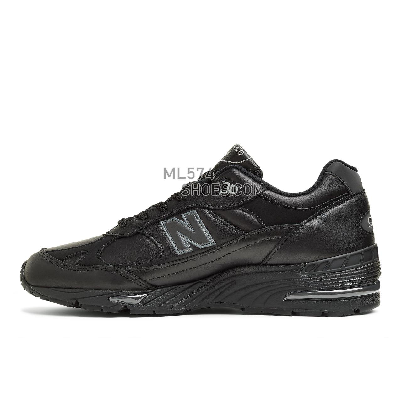 New Balance Made in UK 991 - Men's Made in USA And UK Sneakers - Black with Grey - M991TK