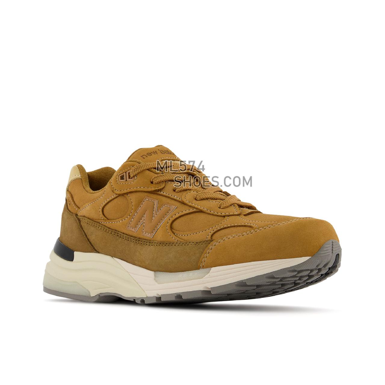 New Balance Made in USA 992 - Men's Made in USA And UK Sneakers - Tan with Brown - M992LX