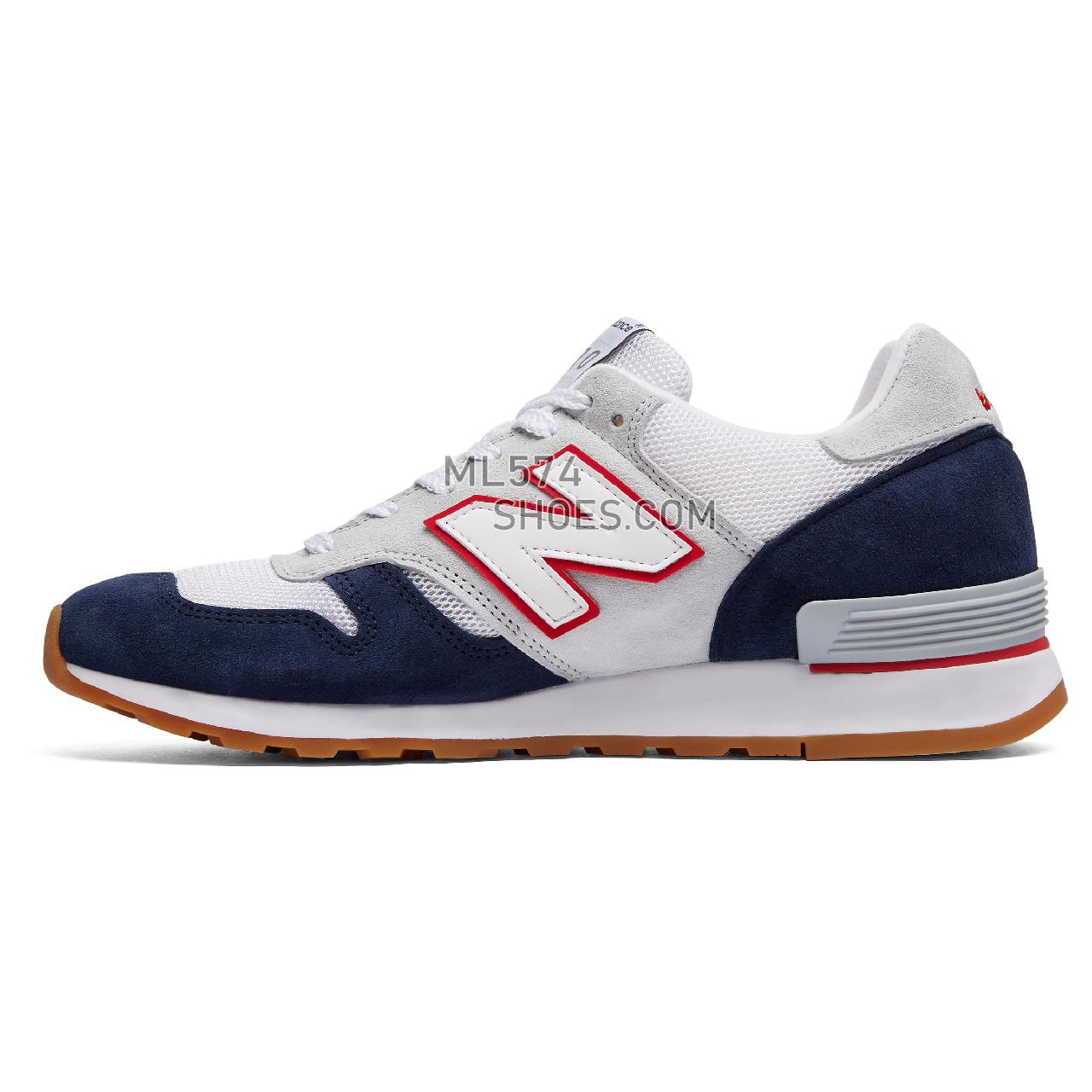 New Balance Made in UK 670 - Men's Made in USA And UK Sneakers - Grey with Blue and White - M670GNW