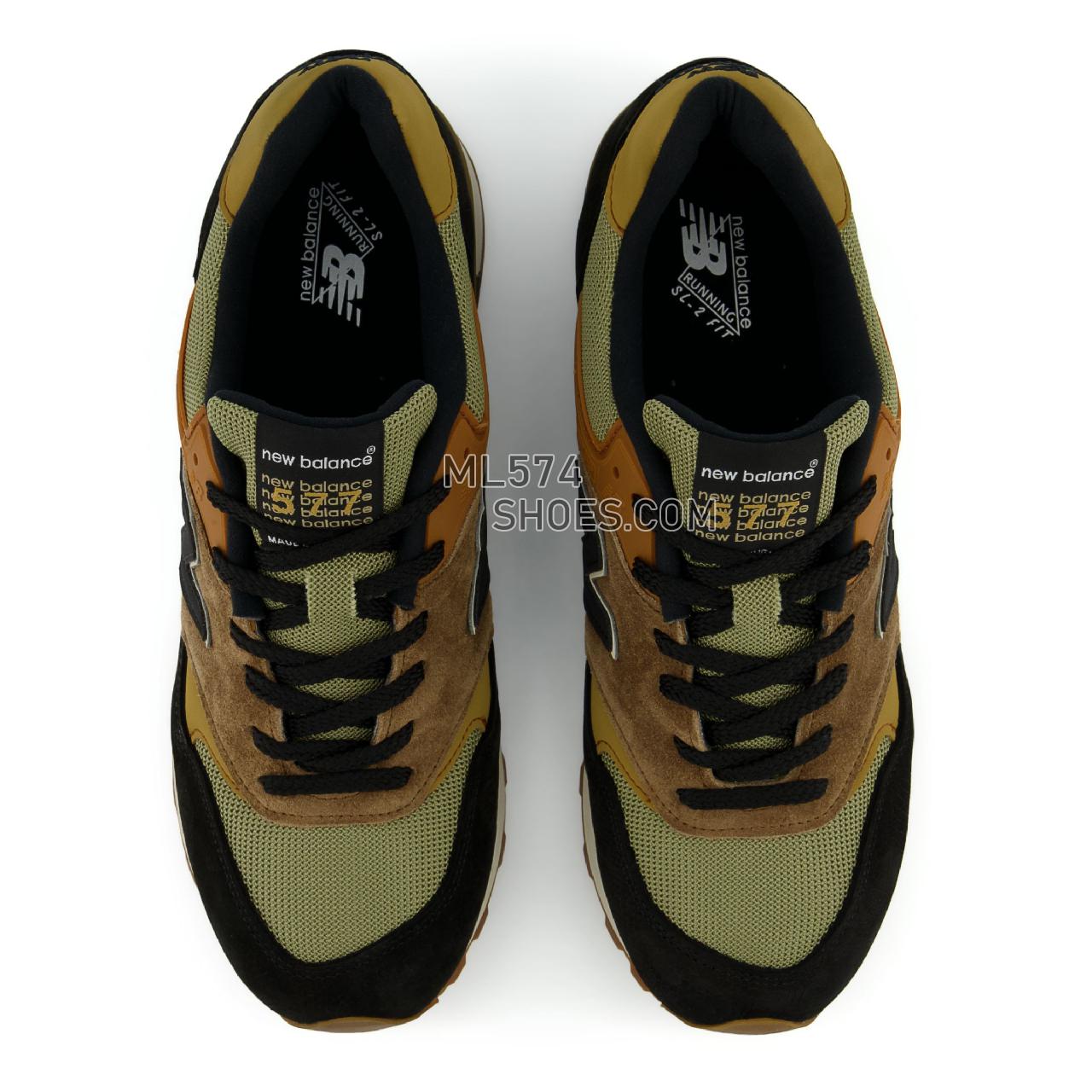 New Balance Made in UK 577 - Men's Made in USA And UK Sneakers - Ermine with Kelp and Glazed Ginger - M577COB
