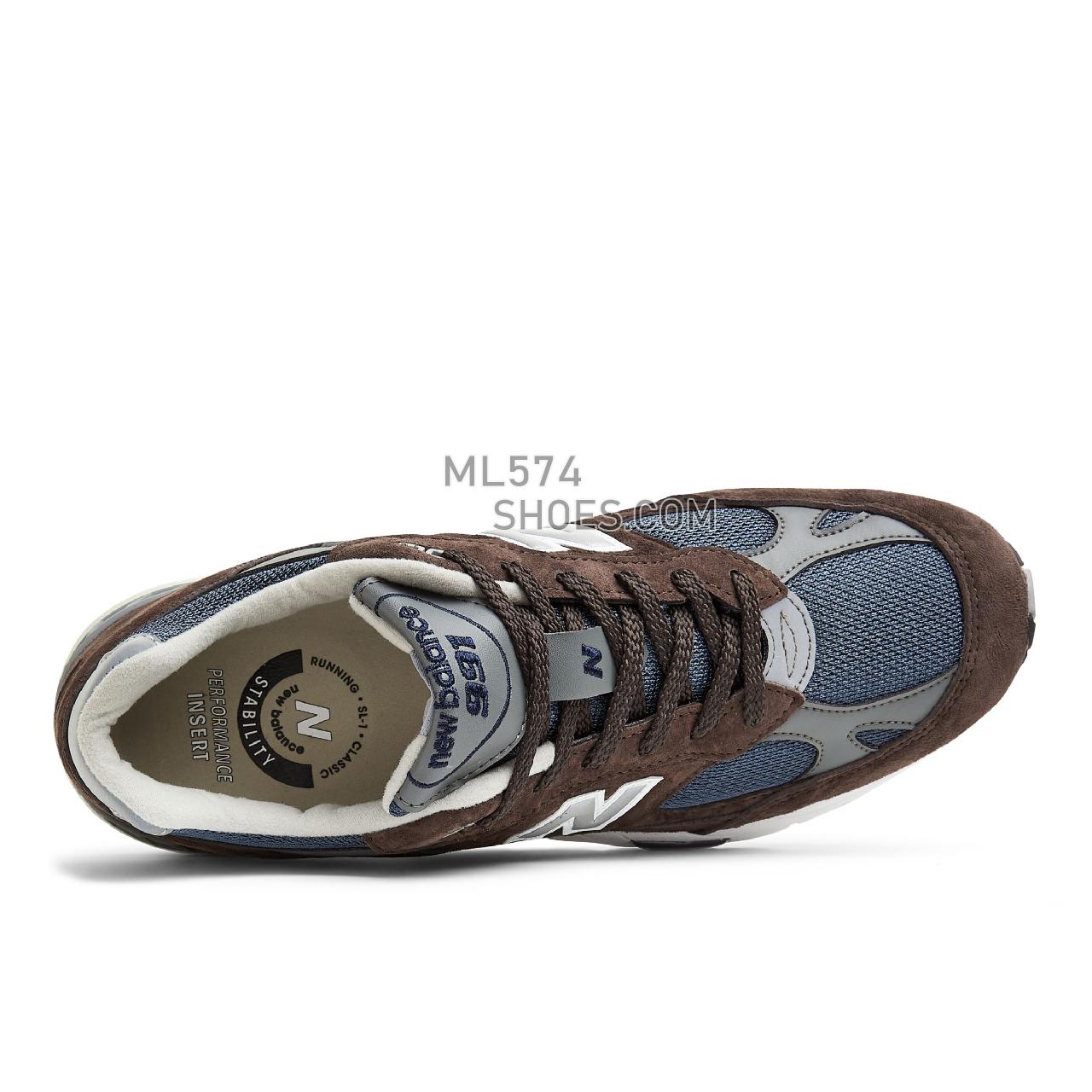 New Balance MADE in UK 991 - Men's Made in USA And UK Sneakers - Brown with Navy and Grey - M991BNG