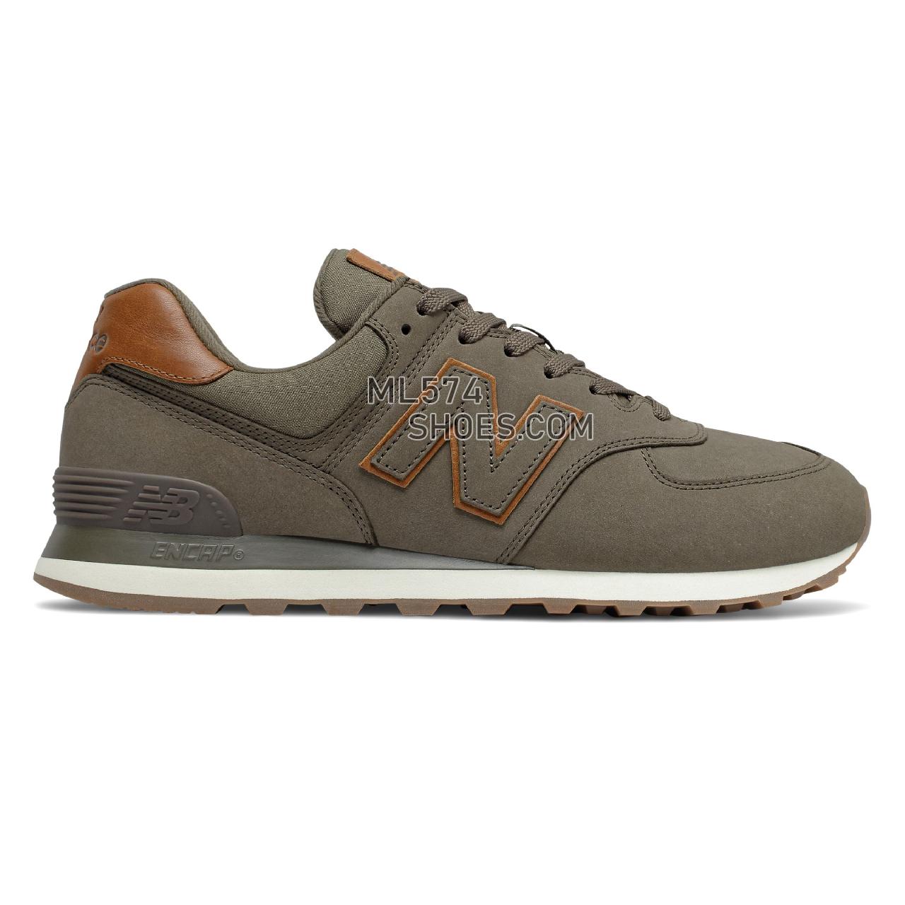 New Balance 574v2 - Men's Classic Sneakers - Wren with Tan and Sea Salt - ML574NW2