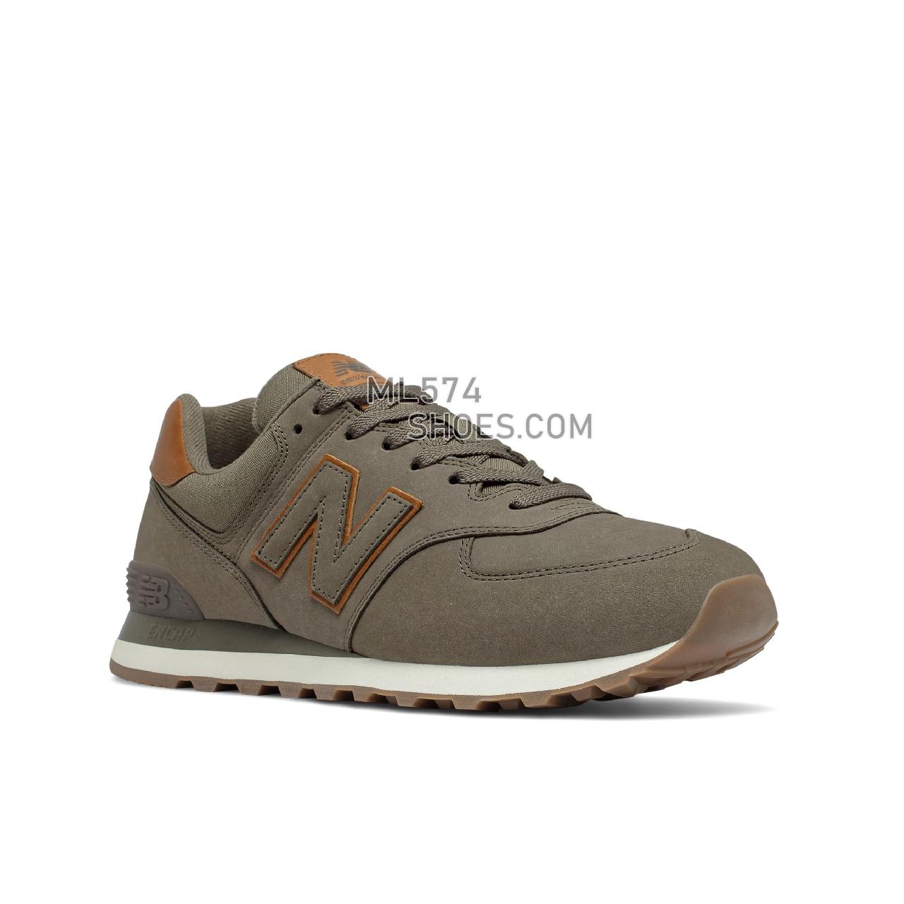 New Balance 574v2 - Men's Classic Sneakers - Wren with Tan and Sea Salt - ML574NW2