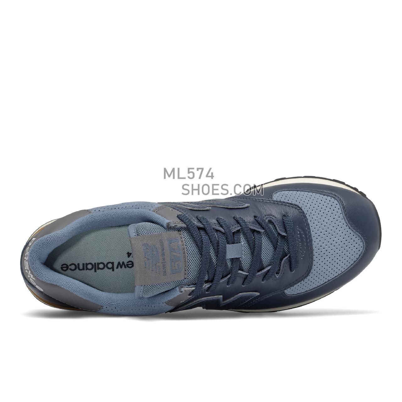 New Balance 574v2 - Men's Classic Sneakers - Natural Indigo with Castlerock - ML574LX2