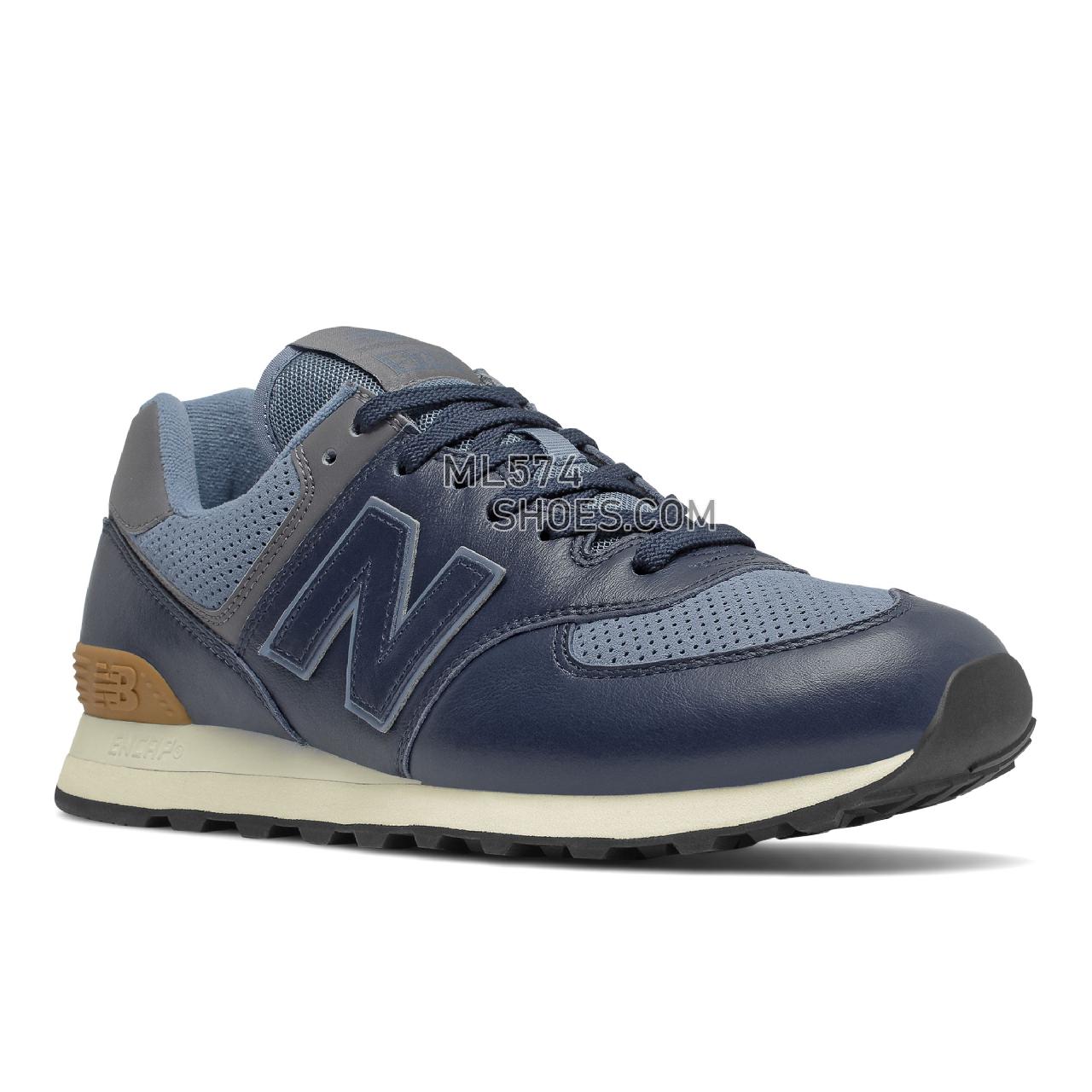 New Balance 574v2 - Men's Classic Sneakers - Natural Indigo with Castlerock - ML574LX2