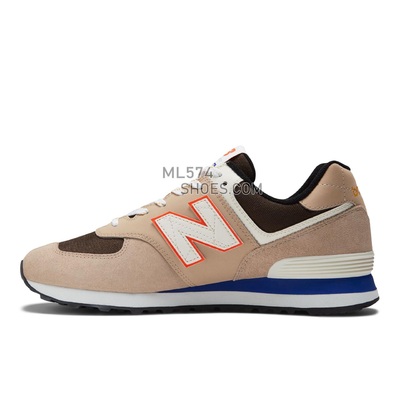 New Balance 574v2 - Men's Classic Sneakers - Mindful Grey with Poppy - ML574HQ2