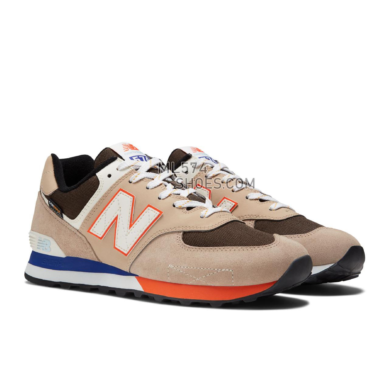 New Balance 574v2 - Men's Classic Sneakers - Mindful Grey with Poppy - ML574HQ2