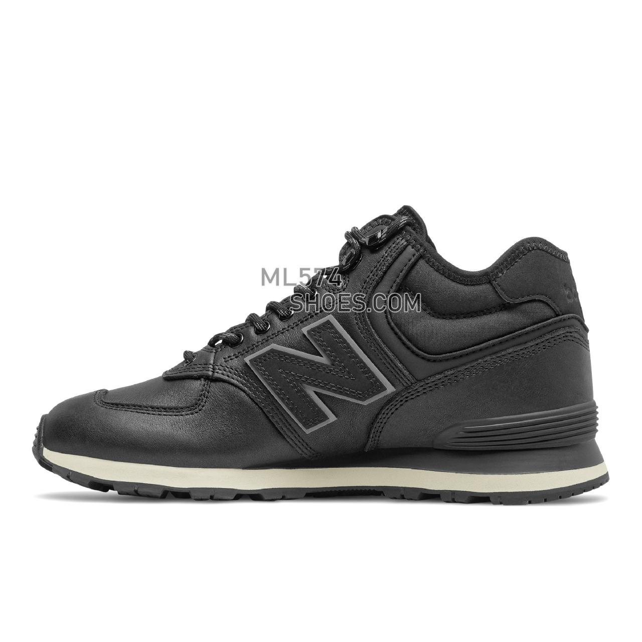 New Balance MH574V1 - Men's Classic Sneakers - Black with Moonbeam - MH574GX1