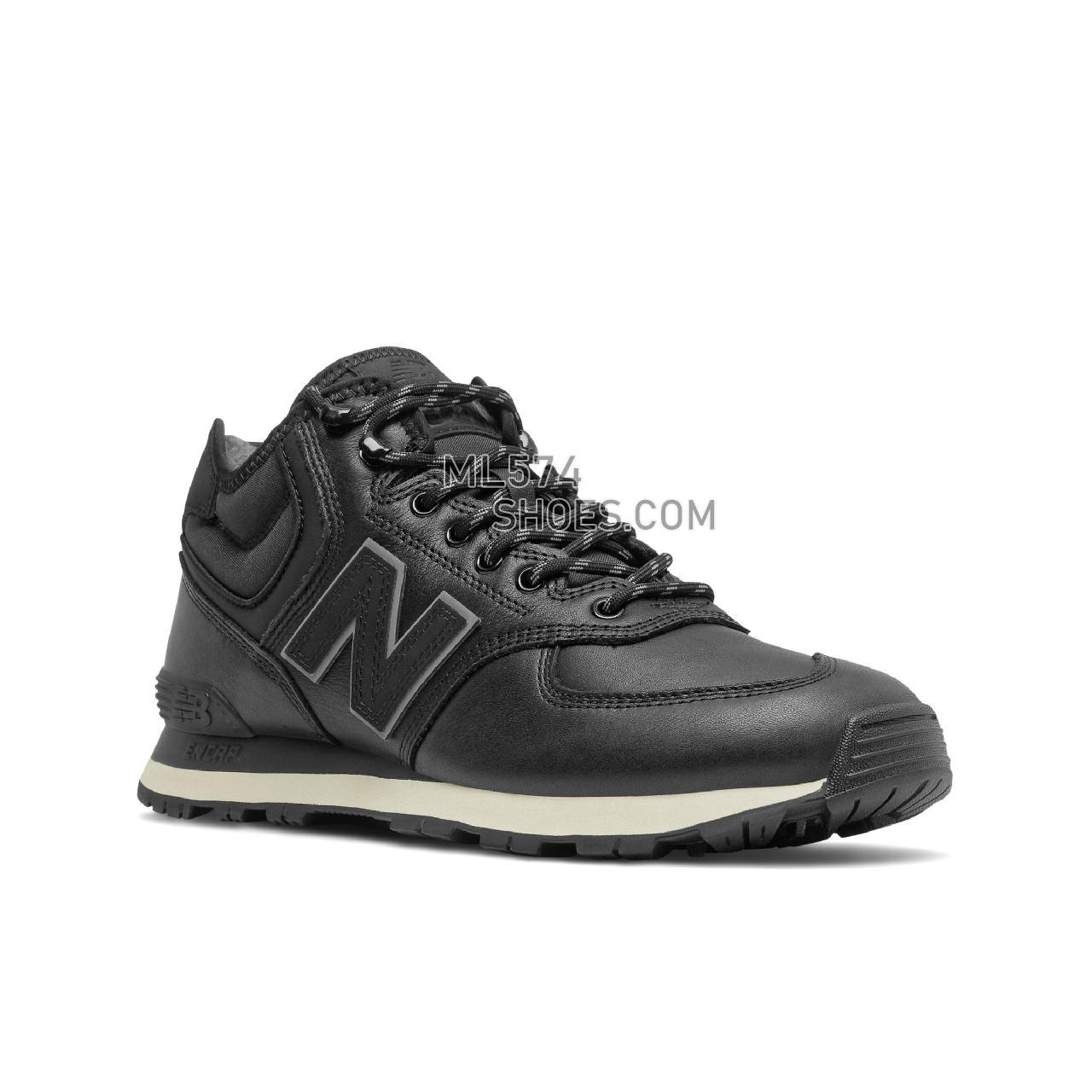 New Balance MH574V1 - Men's Classic Sneakers - Black with Moonbeam - MH574GX1