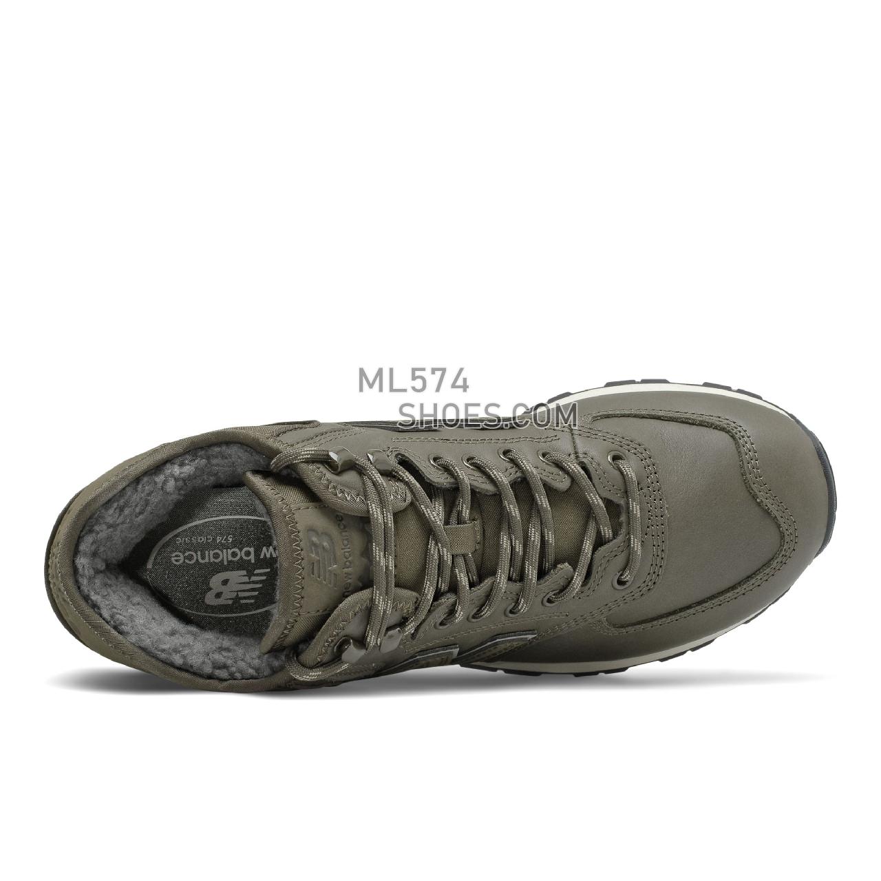 New Balance MH574V1 - Men's Classic Sneakers - Black Olive with Moonbeam - MH574BG1