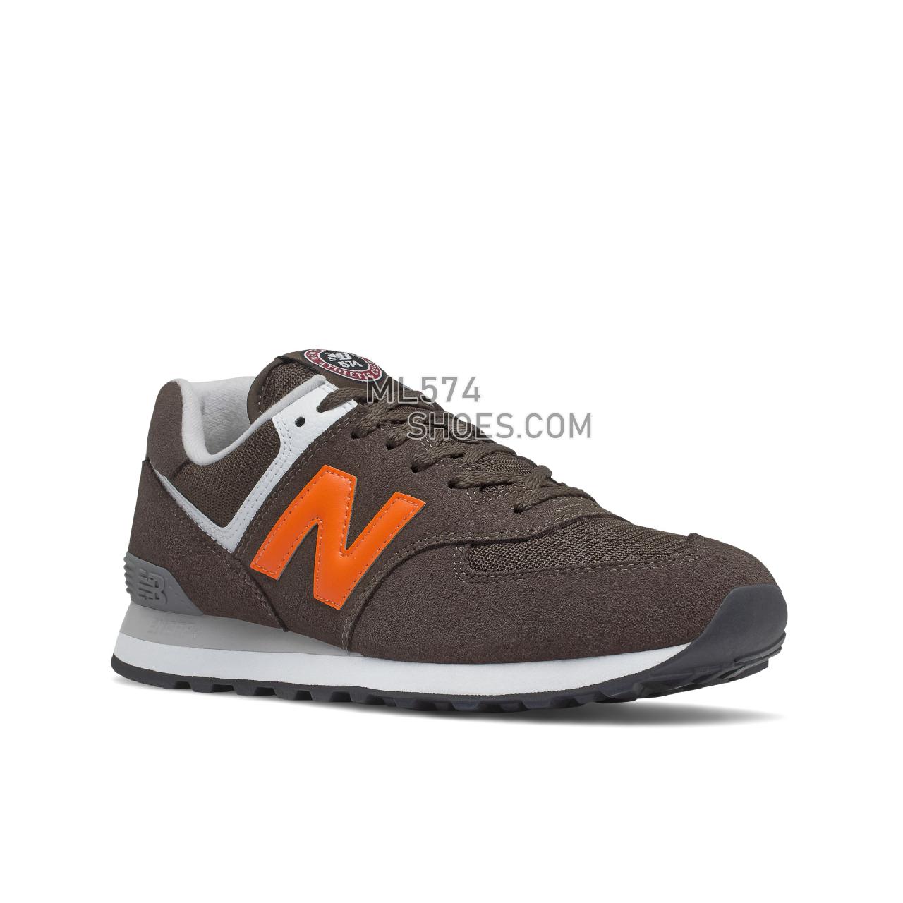 New Balance 574v2 - Men's Classic Sneakers - Black Coffee with Dynomite - ML574HU2