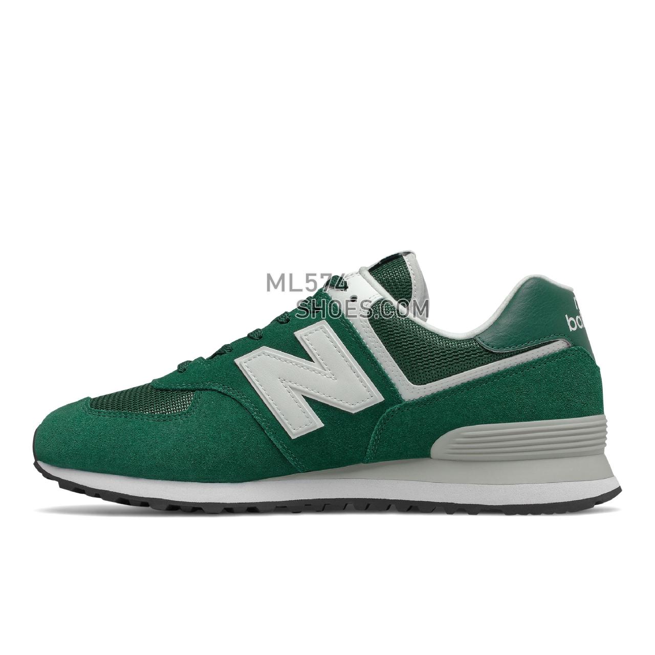 New Balance 574v2 - Unisex Men's Women's Classic Sneakers - Nightwatch Green with White - ML574RO2