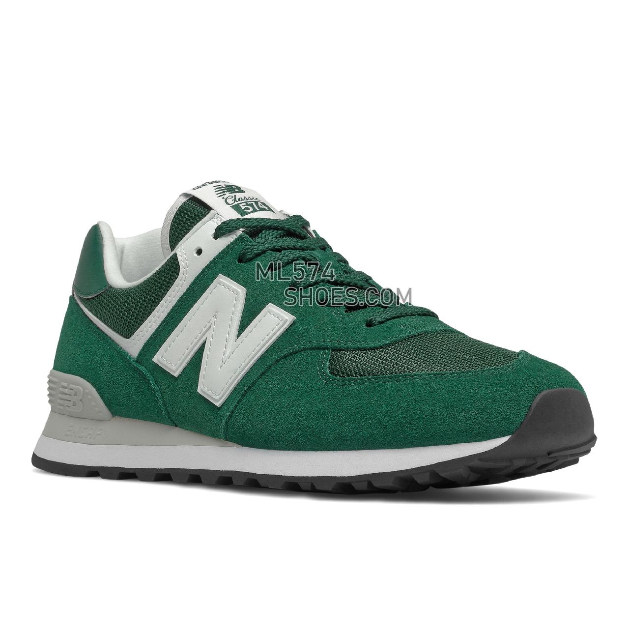 New Balance 574v2 - Unisex Men's Women's Classic Sneakers - Nightwatch Green with White - ML574RO2