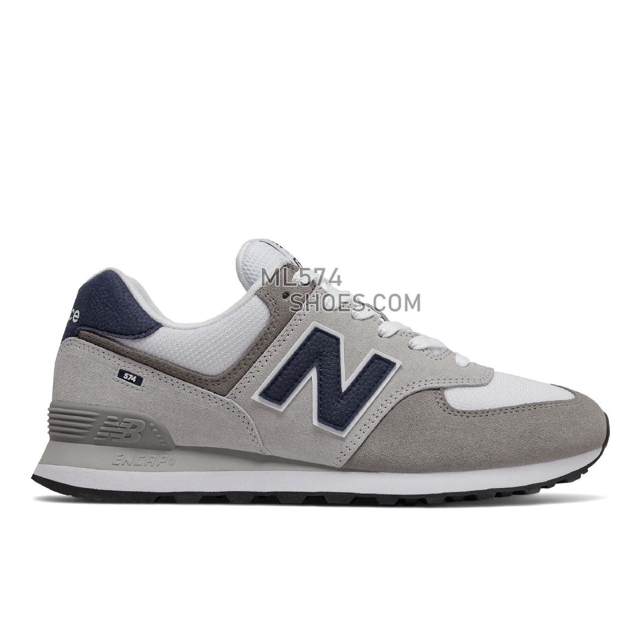 New Balance 574v2 - Men's Classic Sneakers - Rain Cloud with White - ML574EAG