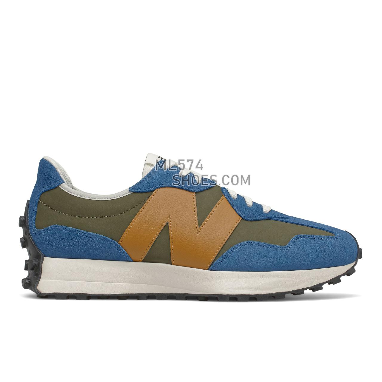 New Balance 327 - Unisex Men's Women's Classic Sneakers - Oxygen Blue with Black - MS327LE1