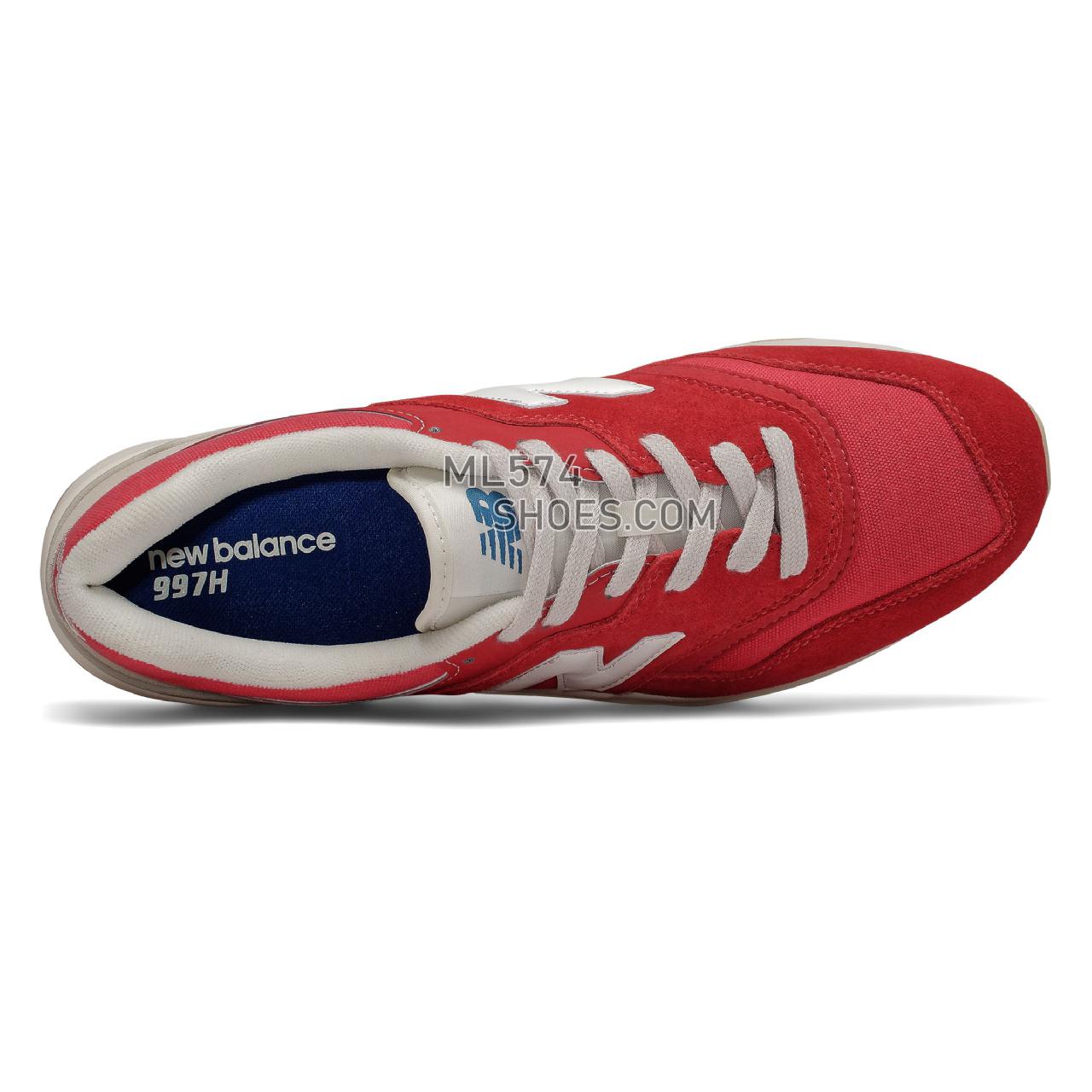 New Balance 997H - Men's Sport Style Sneakers - Team Red with Turtledove - CM997HBS
