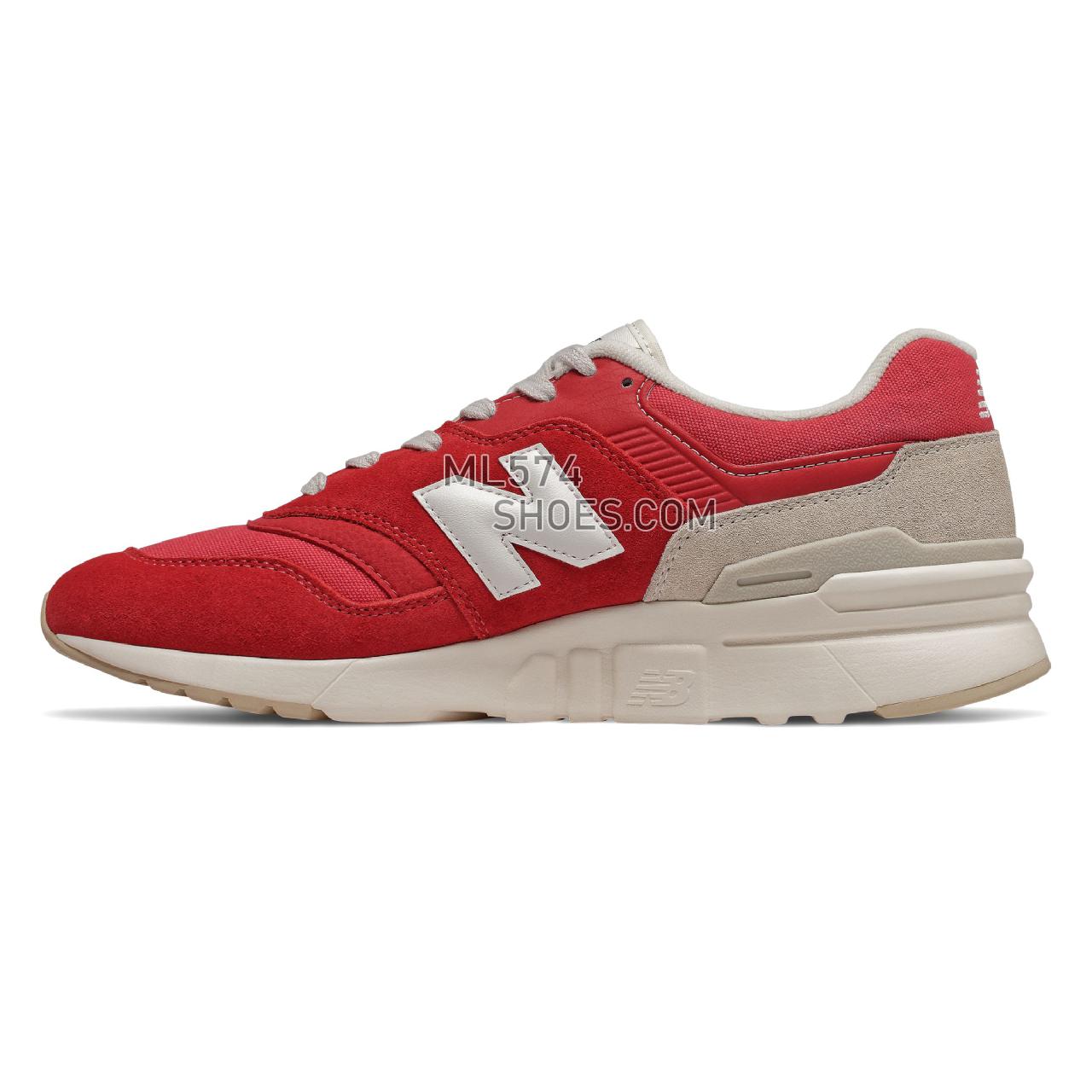 New Balance 997H - Men's Sport Style Sneakers - Team Red with Turtledove - CM997HBS