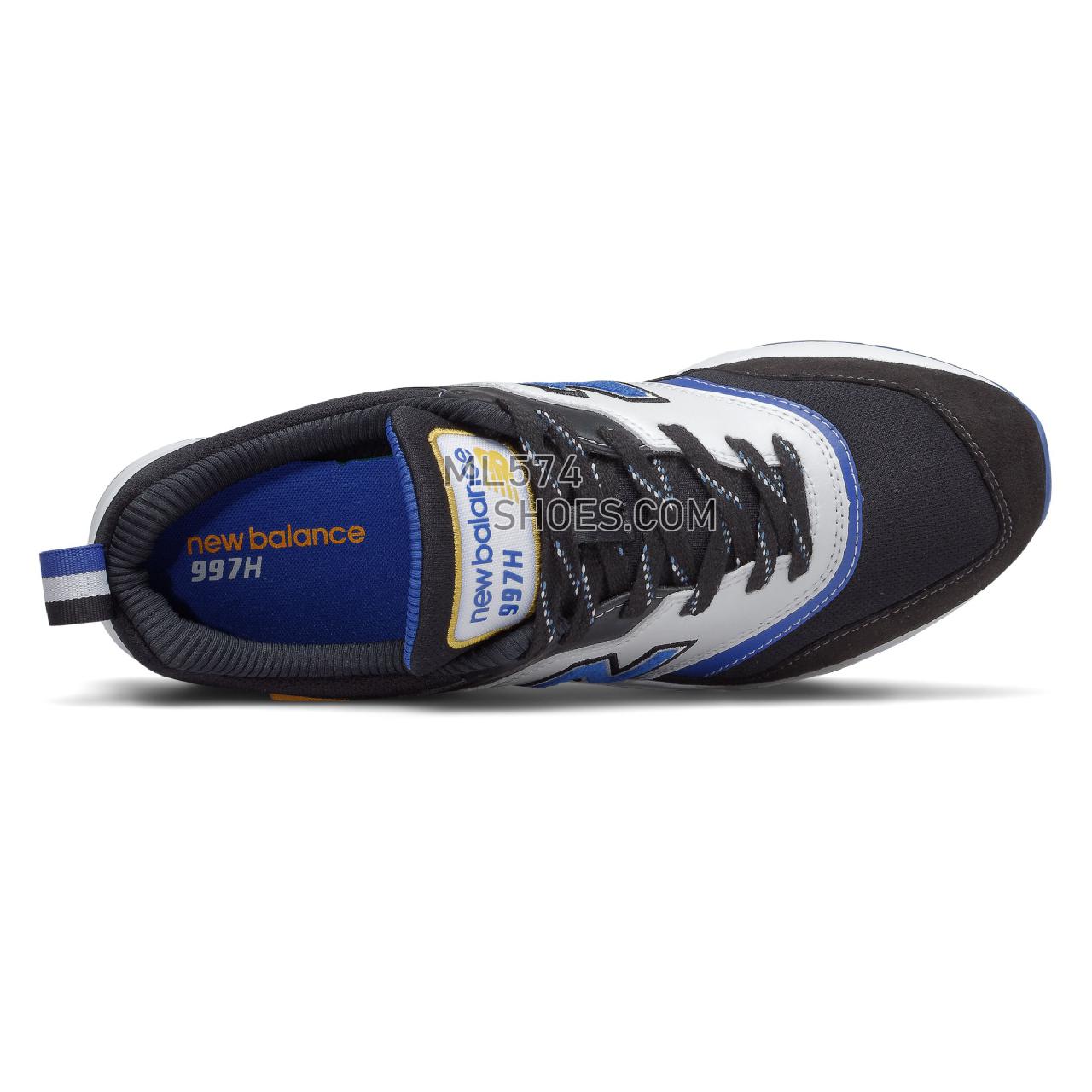 New Balance 997H - Men's Sport Style Sneakers - Black with Team Royal - CM997HEV