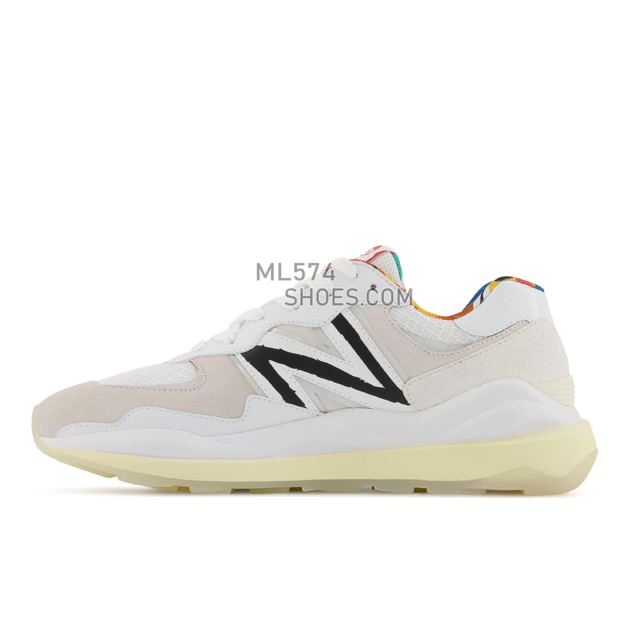 New Balance 57/40 - Men's Sport Style Sneakers - Nb White with Vanilla and Black - M5740PR1