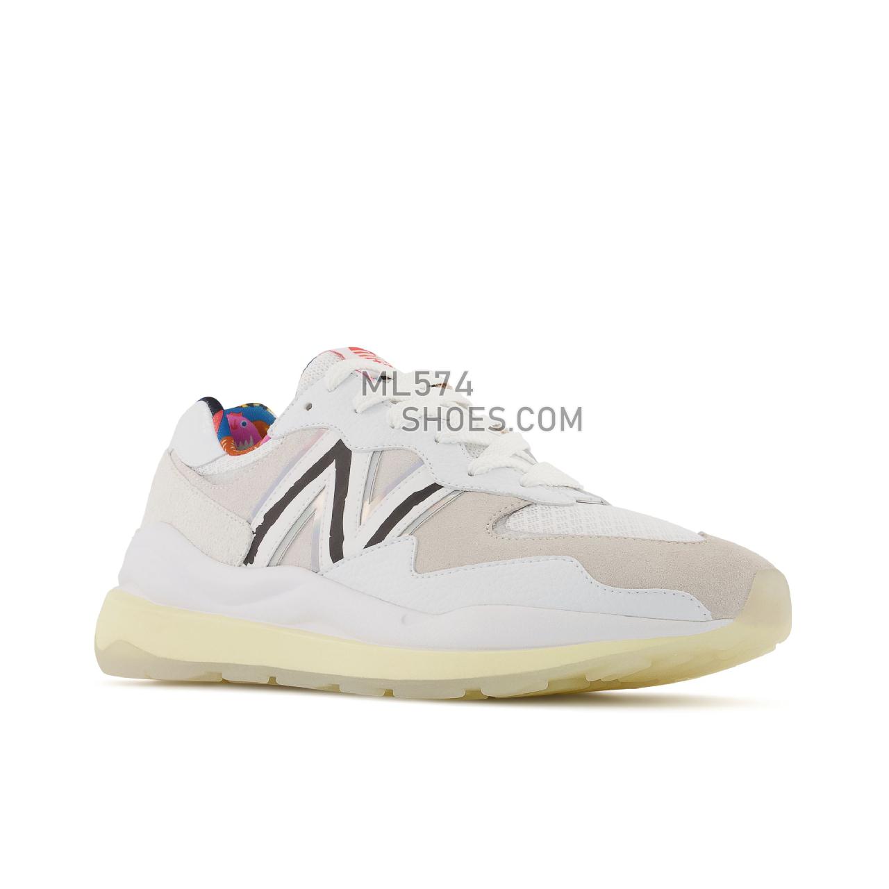 New Balance 57/40 - Men's Sport Style Sneakers - Nb White with Vanilla and Black - M5740PR1