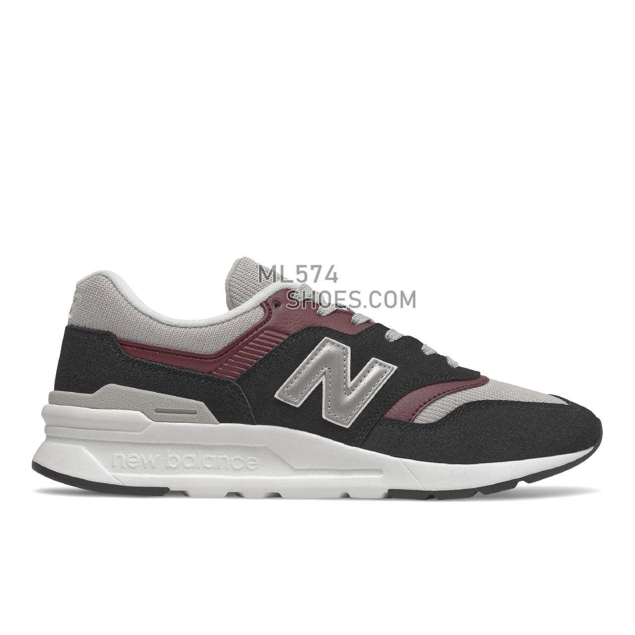 New Balance 997H - Men's Sport Style Sneakers - Black with White - CM997HTC