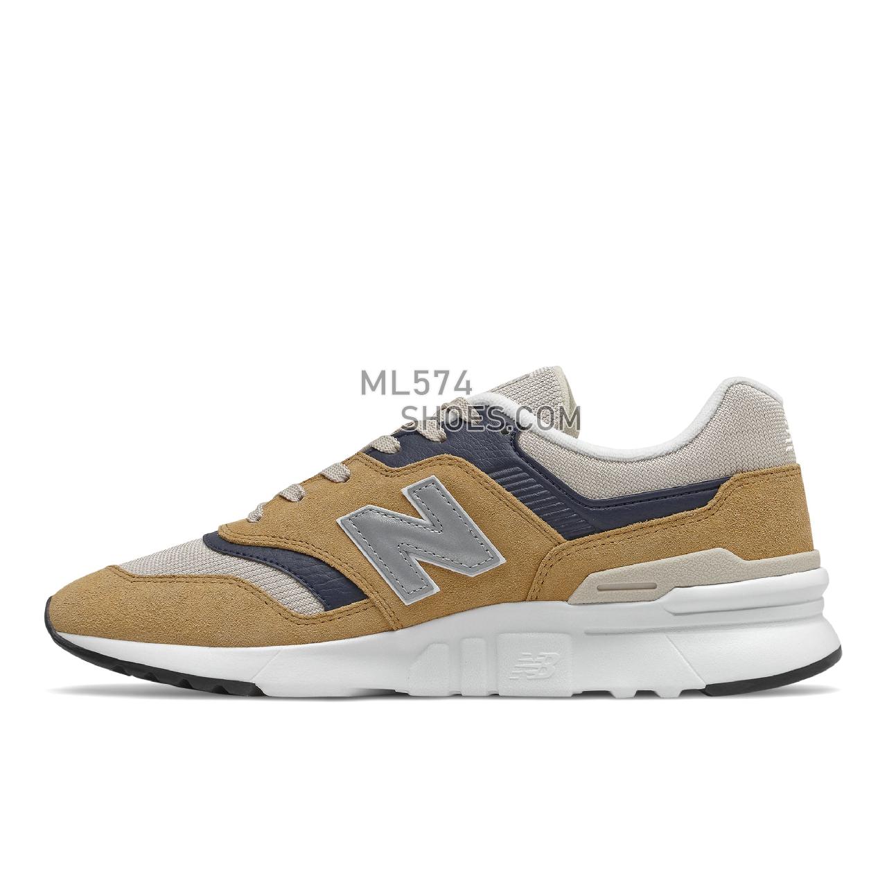 New Balance 997H - Men's Sport Style Sneakers - Brown with White - CM997HTA