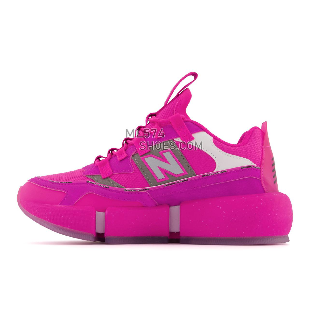 New Balance Vision Racer - Unisex Men's Women's Sport Style Sneakers - Peony with Black - MSVRCJSC