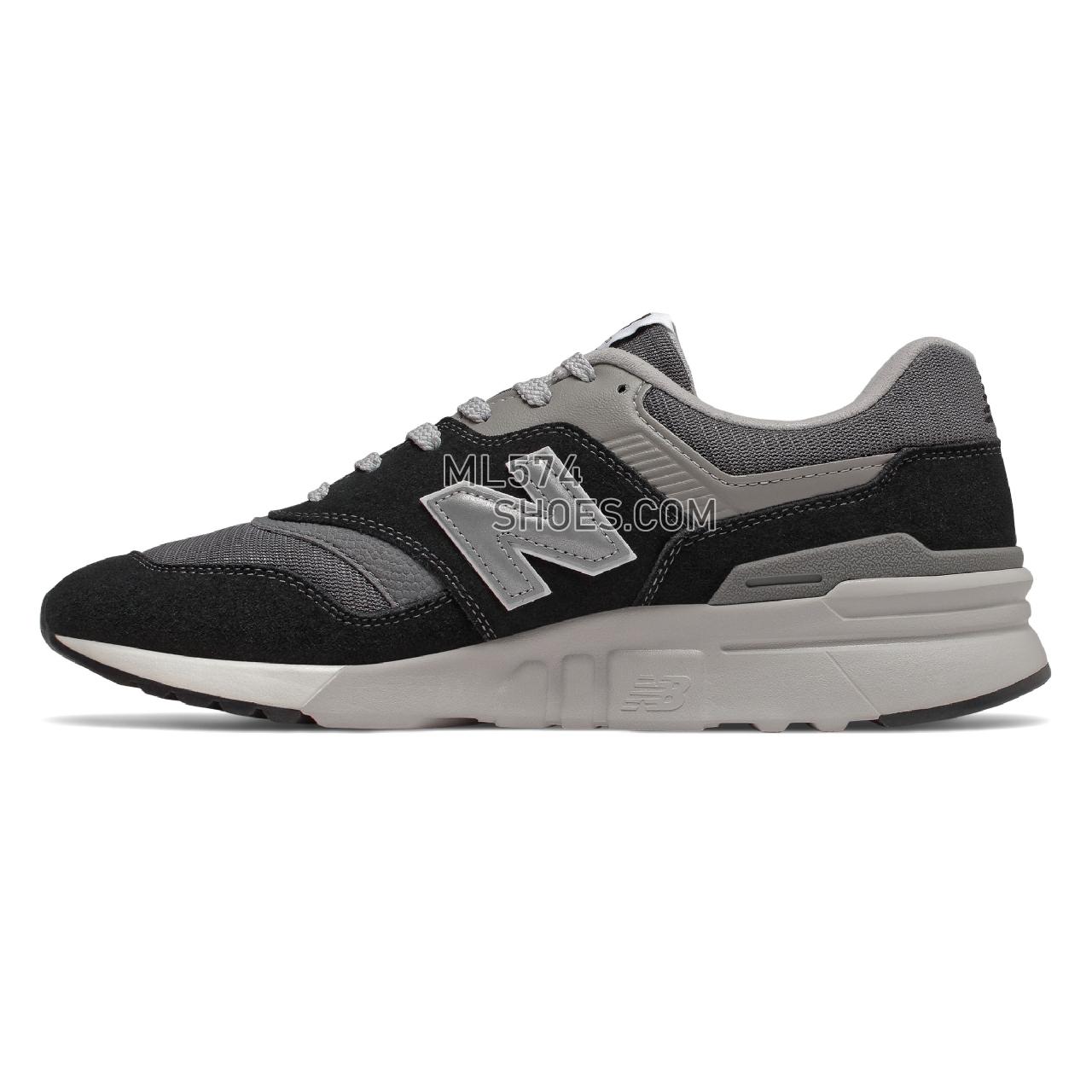 New Balance 997H - Men's Sport Style Sneakers - Black with Castlerock - CM997HBK