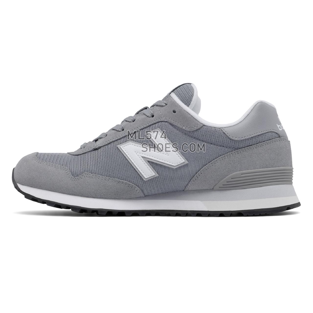 New Balance 515 Classic - Men's Sport Style Sneakers - Steel with White - ML515RSA