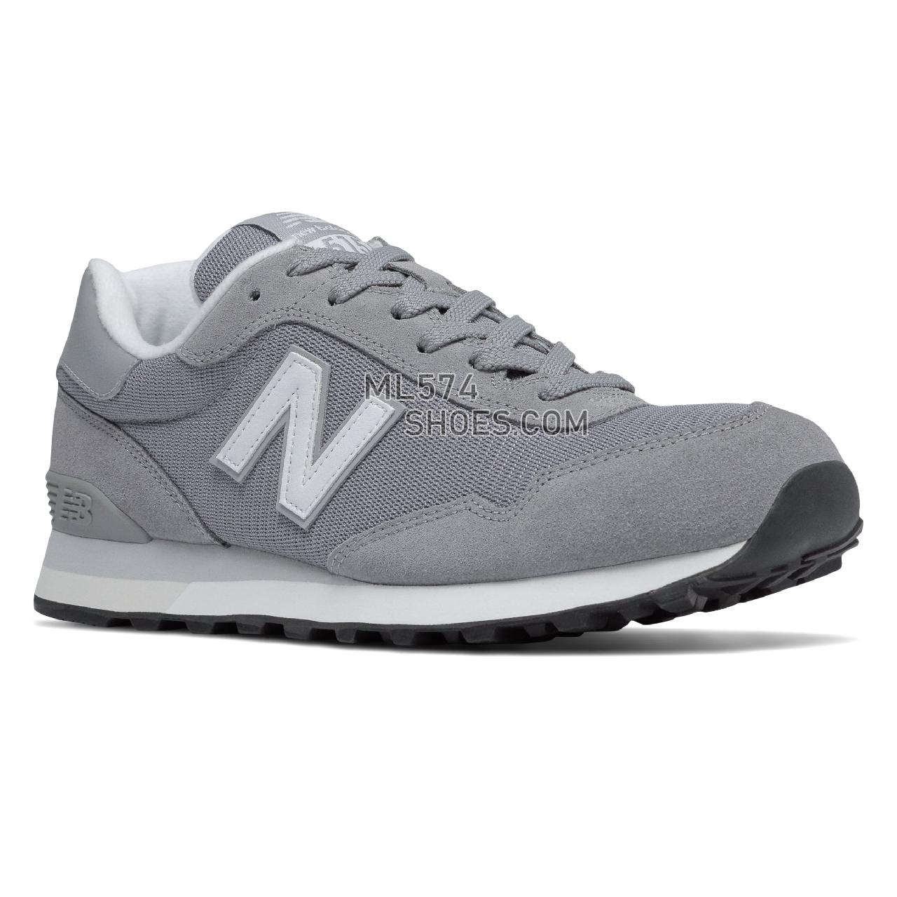 New Balance 515 Classic - Men's Sport Style Sneakers - Steel with White - ML515RSA