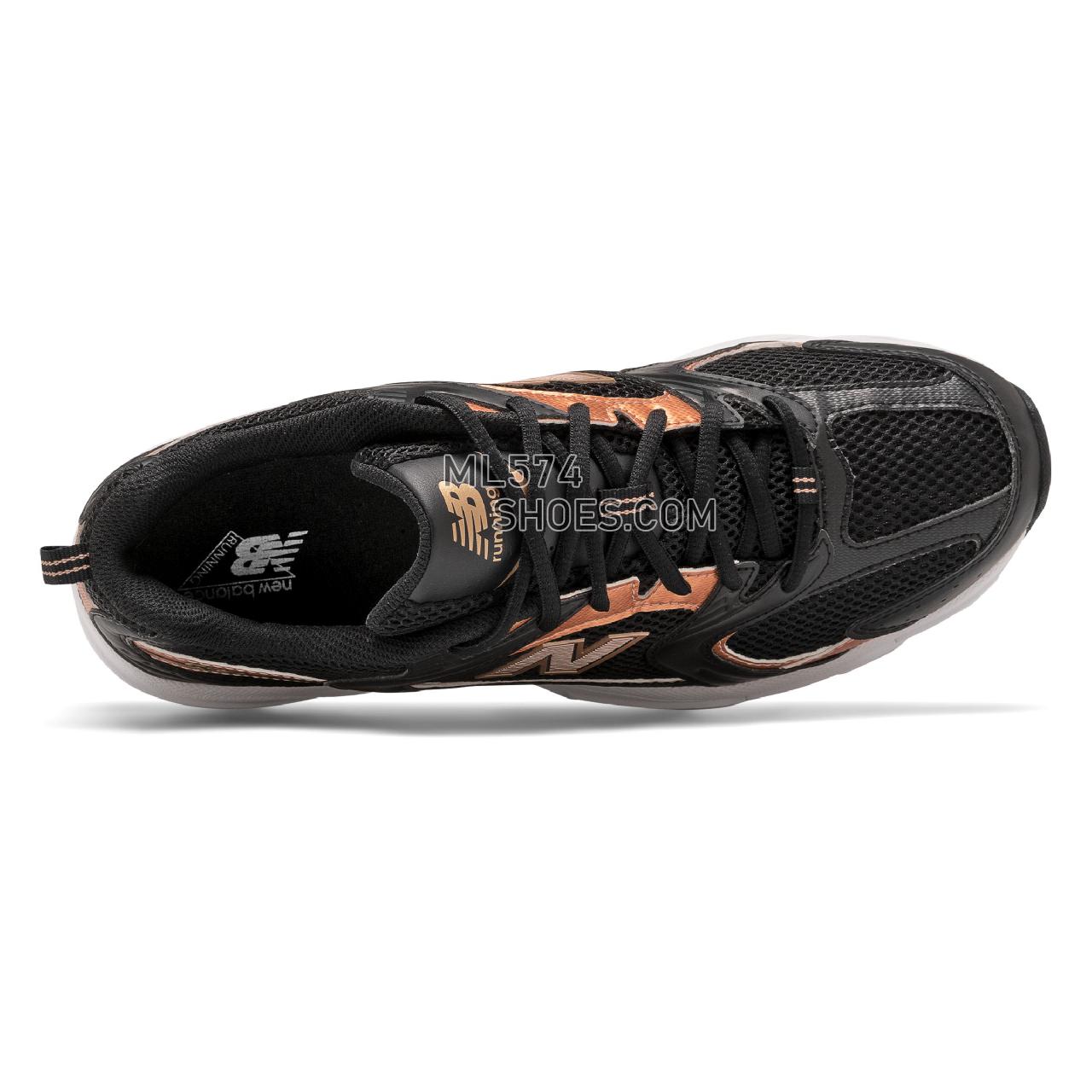 New Balance 530 - Unisex Men's Women's Classic Sneakers - Black with Rose Gold - MR530EMD