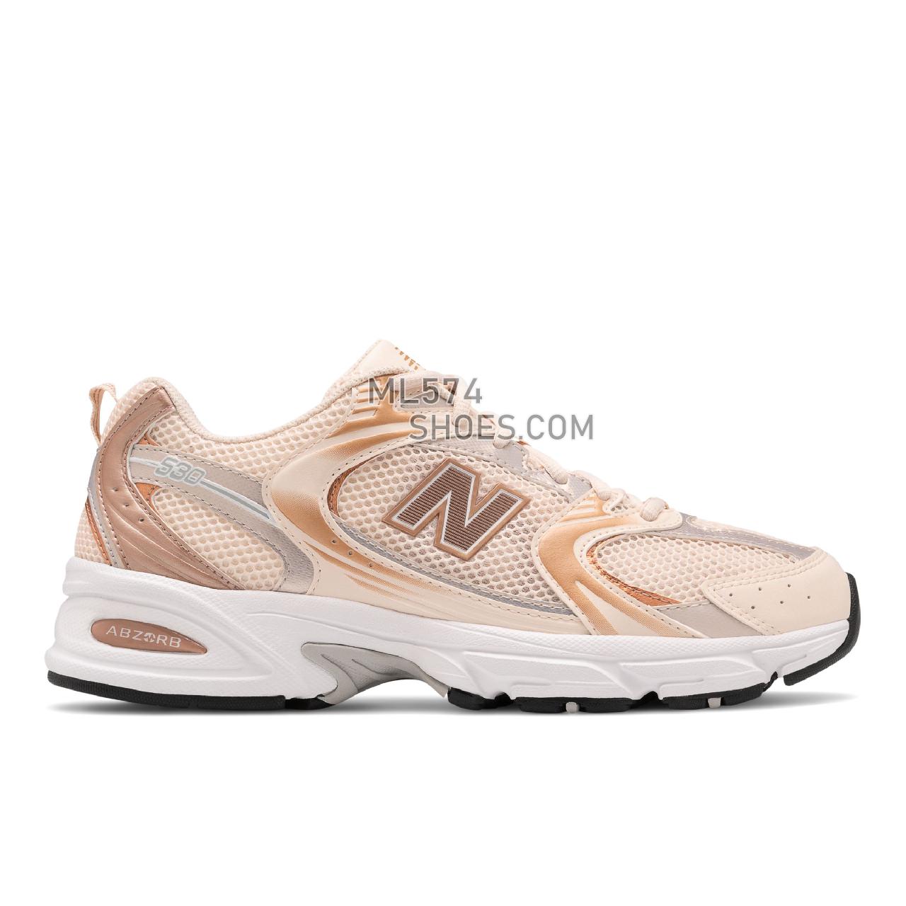 New Balance 530 - Unisex Men's Women's Classic Sneakers - Light Pink with Rose Gold - MR530EMC