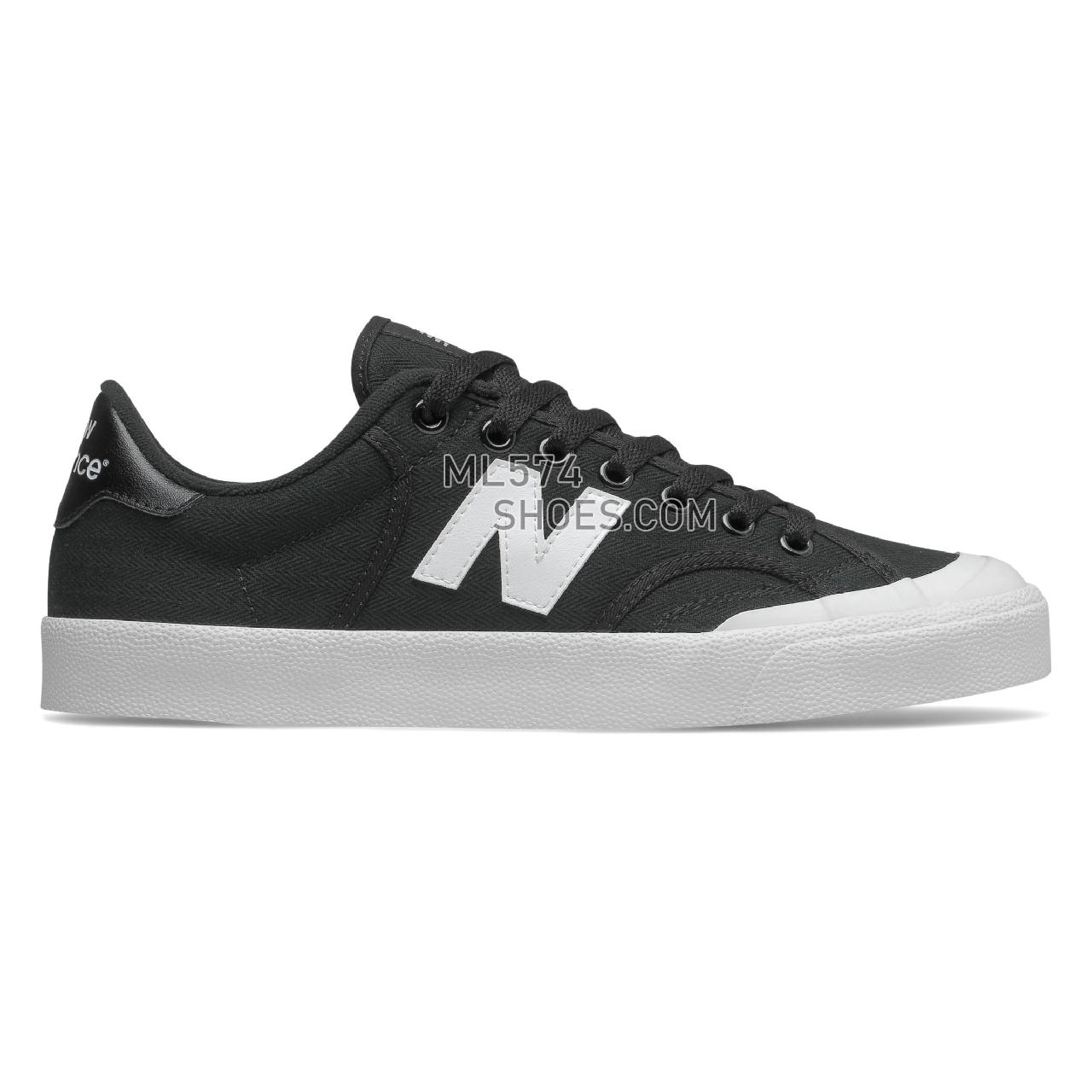 New Balance Pro Court - Men's Classic Sneakers - Black with White - PROCTSQC