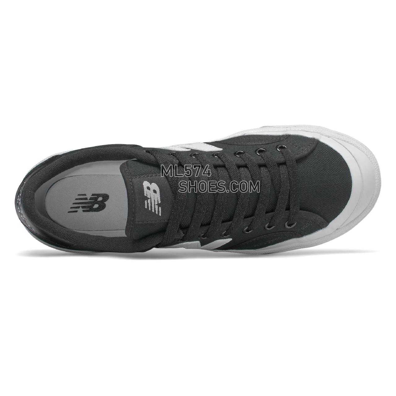 New Balance Pro Court - Men's Classic Sneakers - Black with White - PROCTSQC