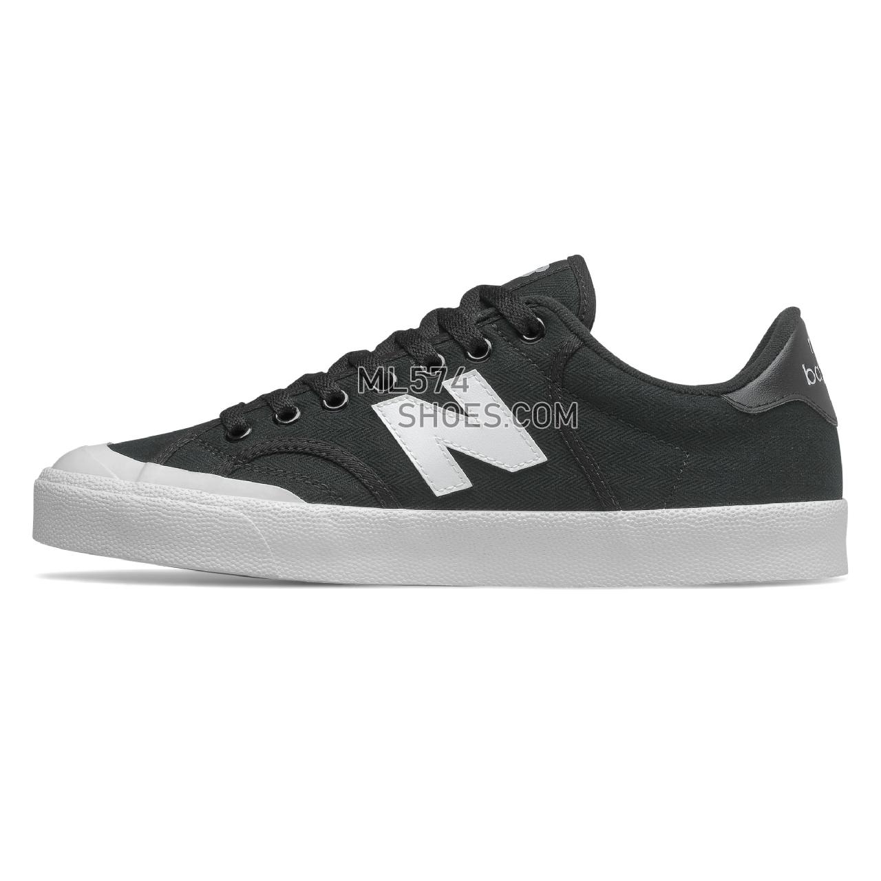 New Balance Pro Court - Men's Classic Sneakers - Black with White - PROCTSQC