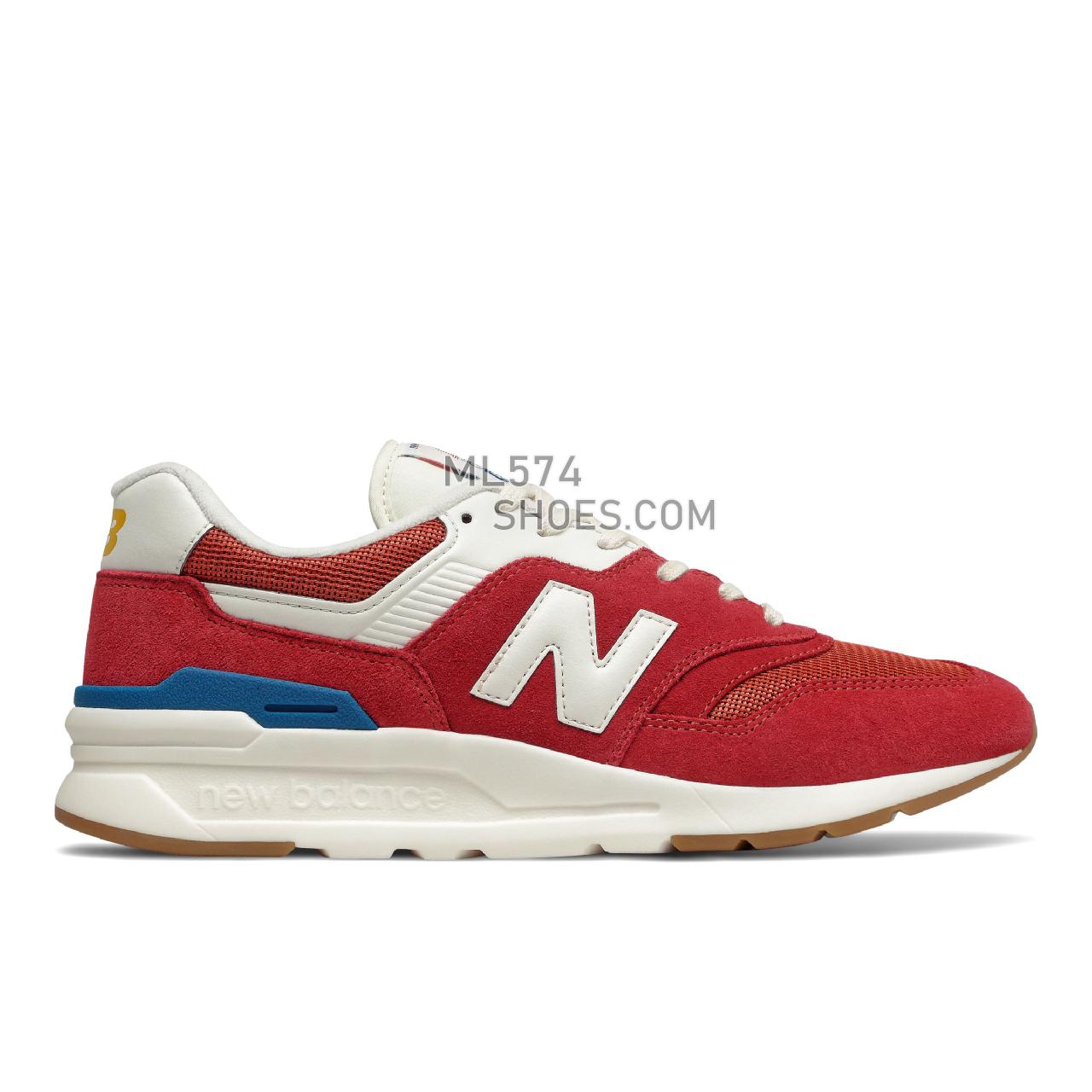 New Balance 997H - Men's Classic Sneakers - Team Red with Varsity Gold - CM997HRG