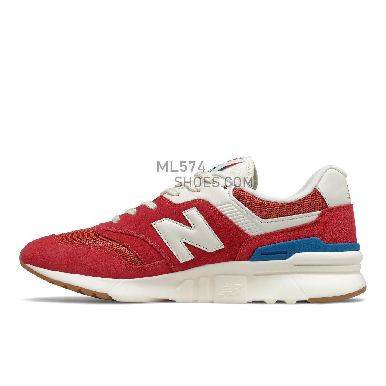 New Balance 997H - Men's Classic Sneakers - Team Red with Varsity Gold - CM997HRG