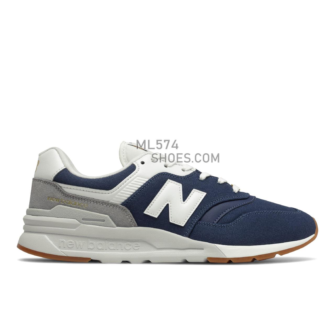 New Balance 997H - Men's Classic Sneakers - Natural Indigo with Gold - CM997HHE