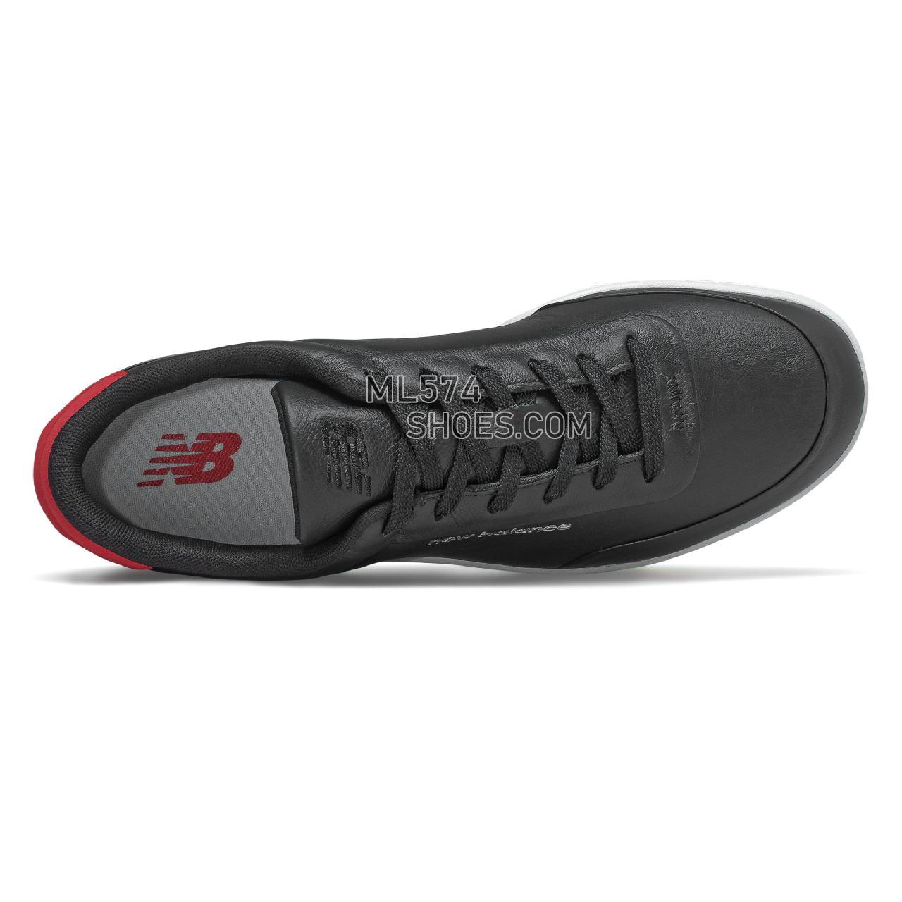 New Balance CT Alley - Men's Classic Sneakers - Black with Red - CTALYMAD