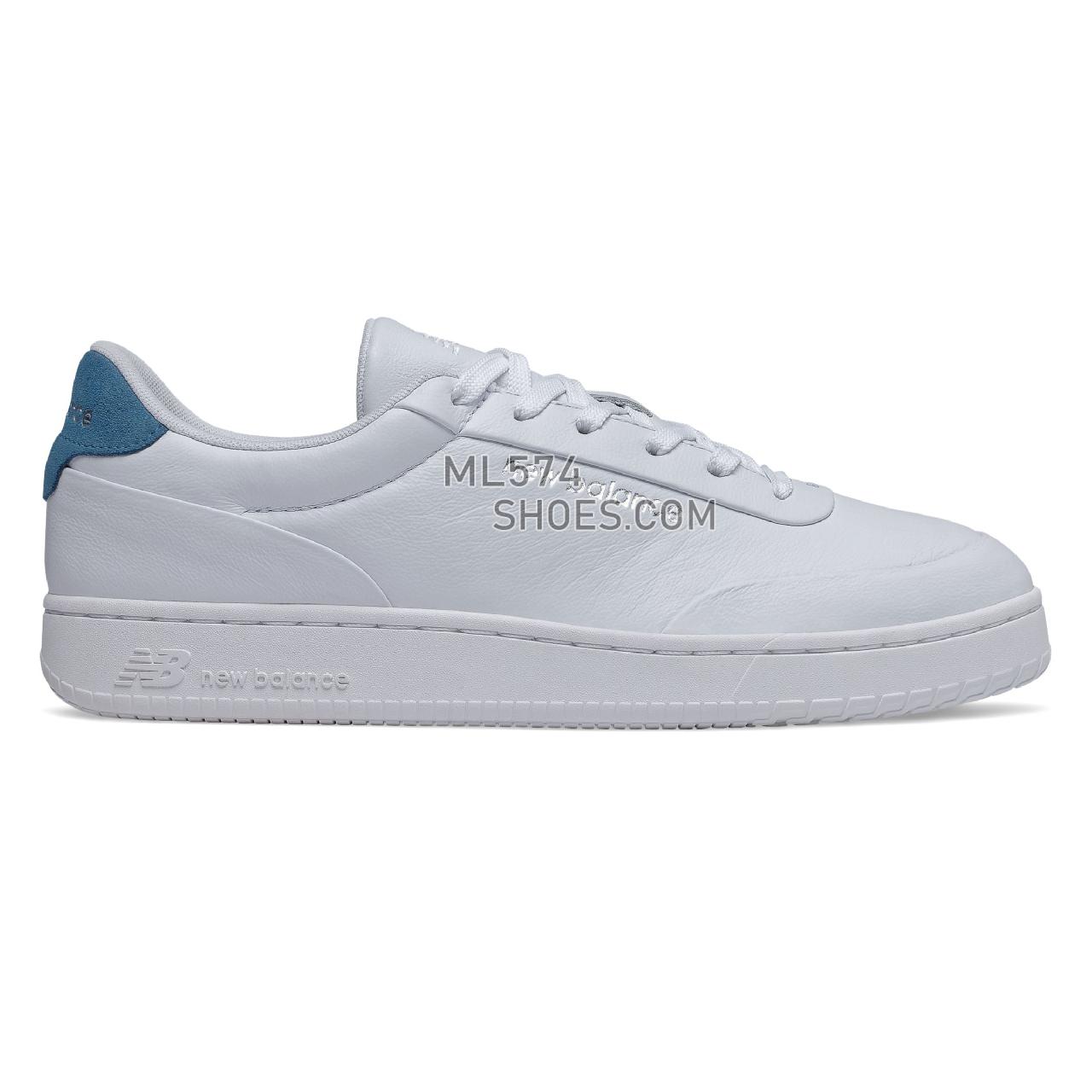 New Balance CT Alley - Men's Classic Sneakers - White with Blue - CTALYMAC