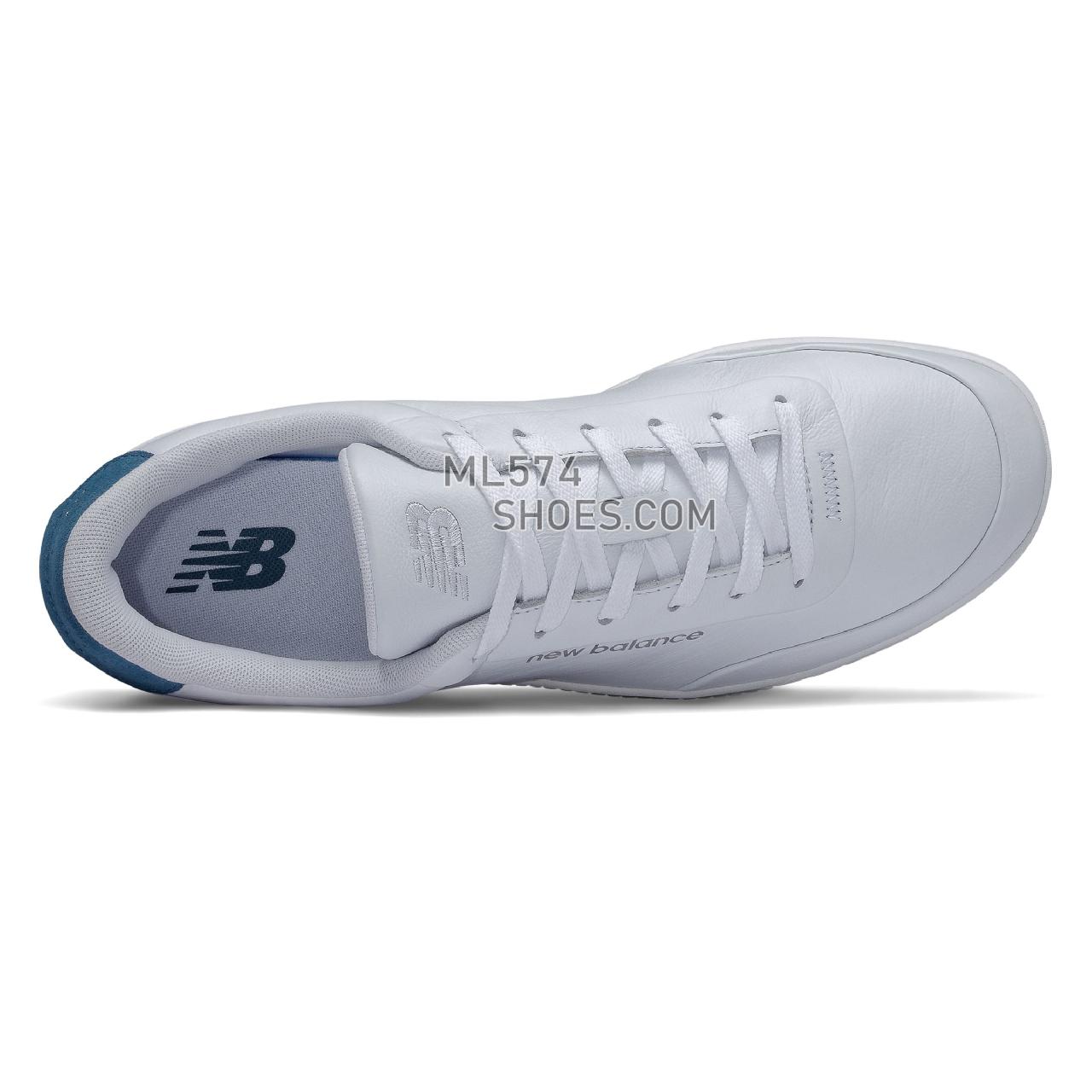 New Balance CT Alley - Men's Classic Sneakers - White with Blue - CTALYMAC