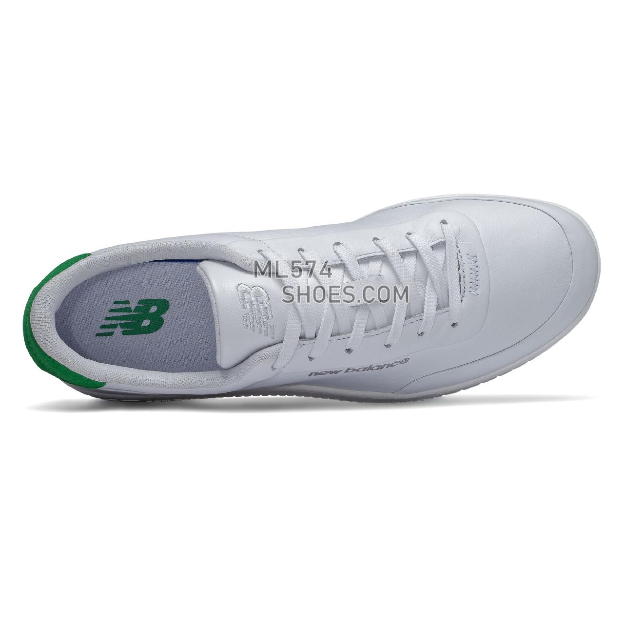 New Balance CT Alley - Men's Classic Sneakers - White with Green - CTALYMAB