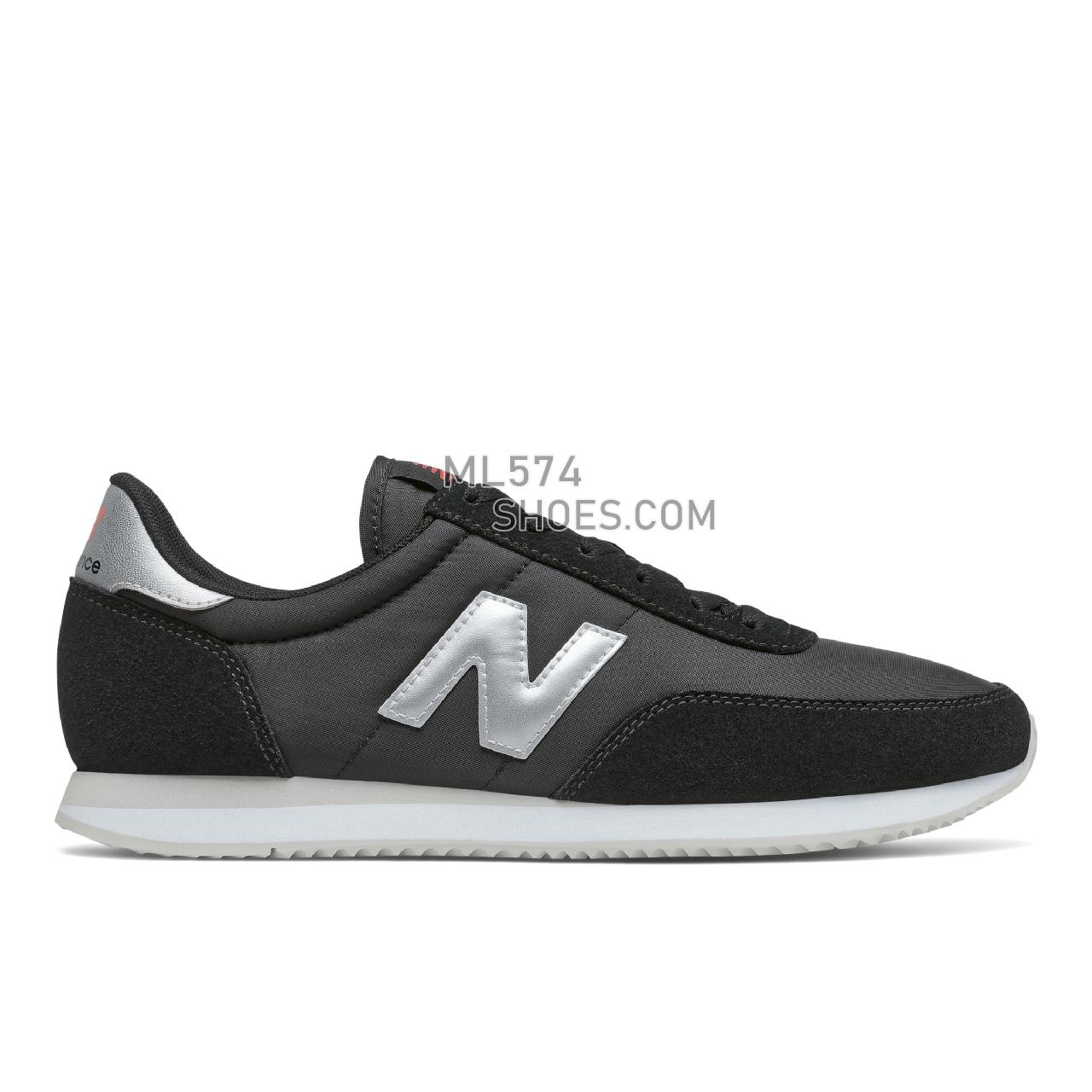 New Balance 720 - Unisex Men's Women's Classic Sneakers - Black with Ghost Pepper - UL720NN1