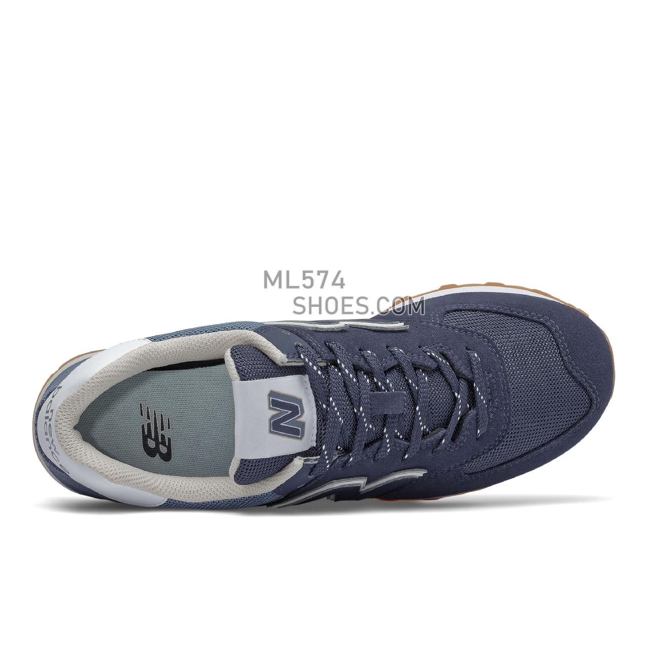 New Balance 574v2 - Men's Classic Sneakers - Nb Navy with Deep Porcelain Blue - ML574GRE