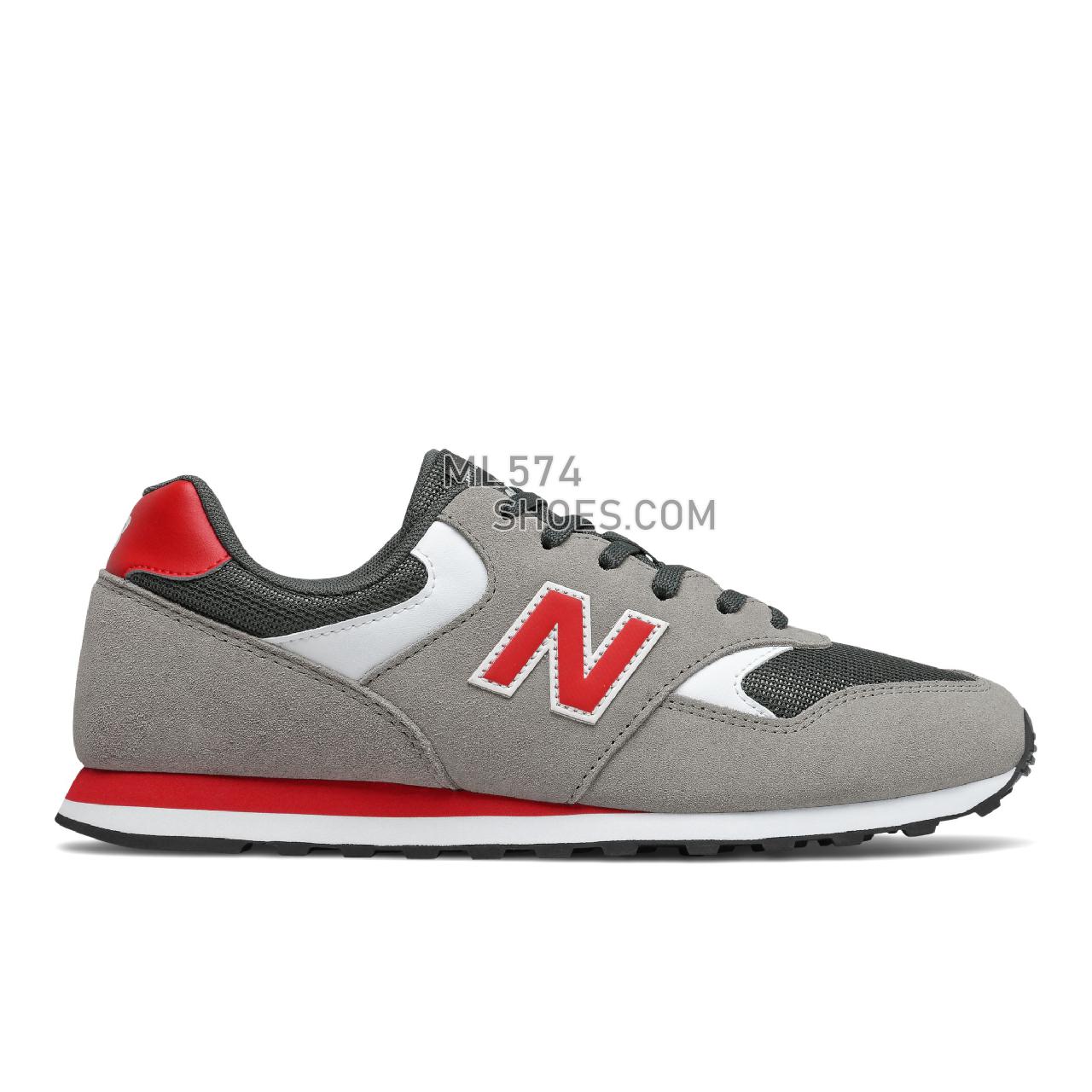 New Balance 393 - Men's Classic Sneakers - Marblehead with Team Red - ML393VT1