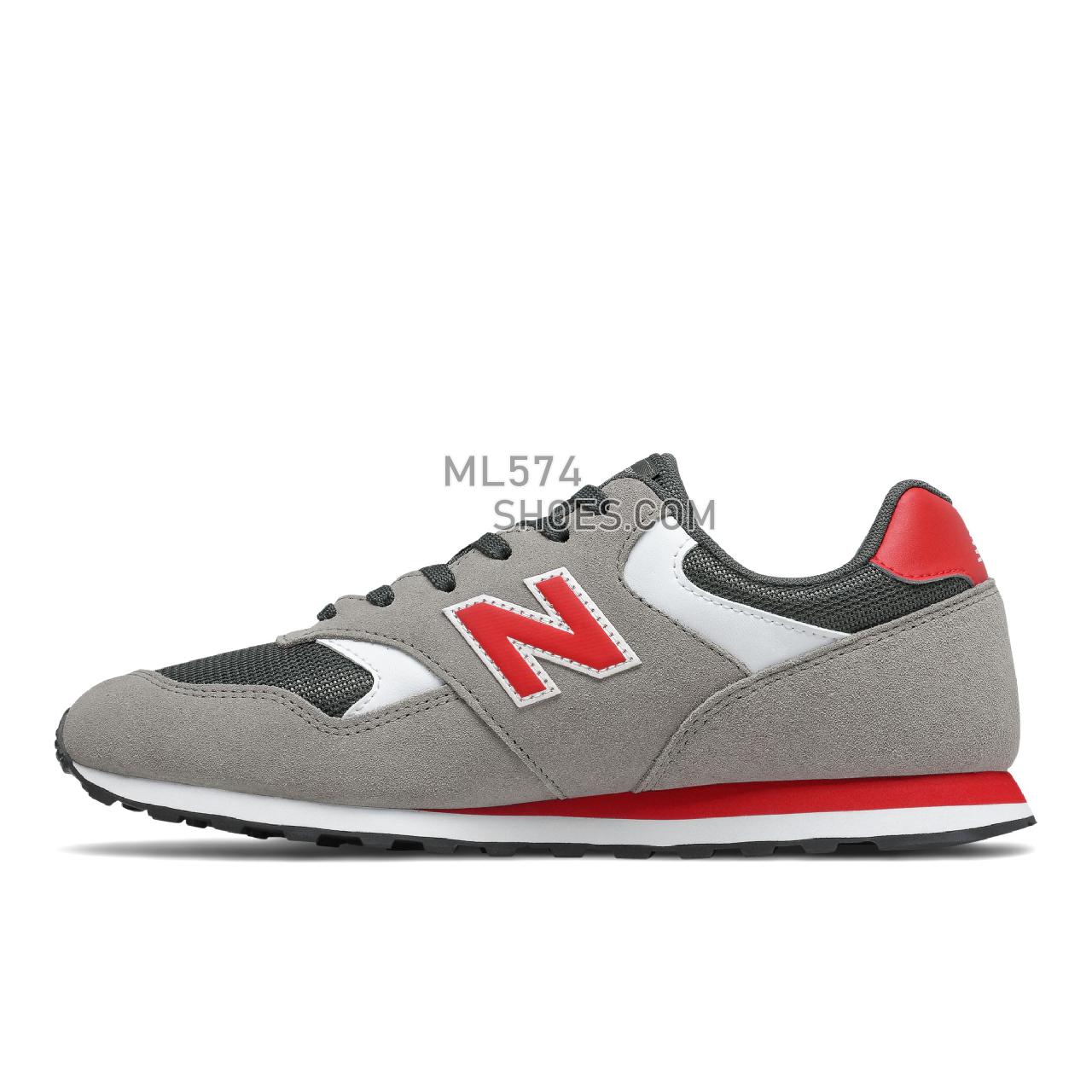 New Balance 393 - Men's Classic Sneakers - Marblehead with Team Red - ML393VT1